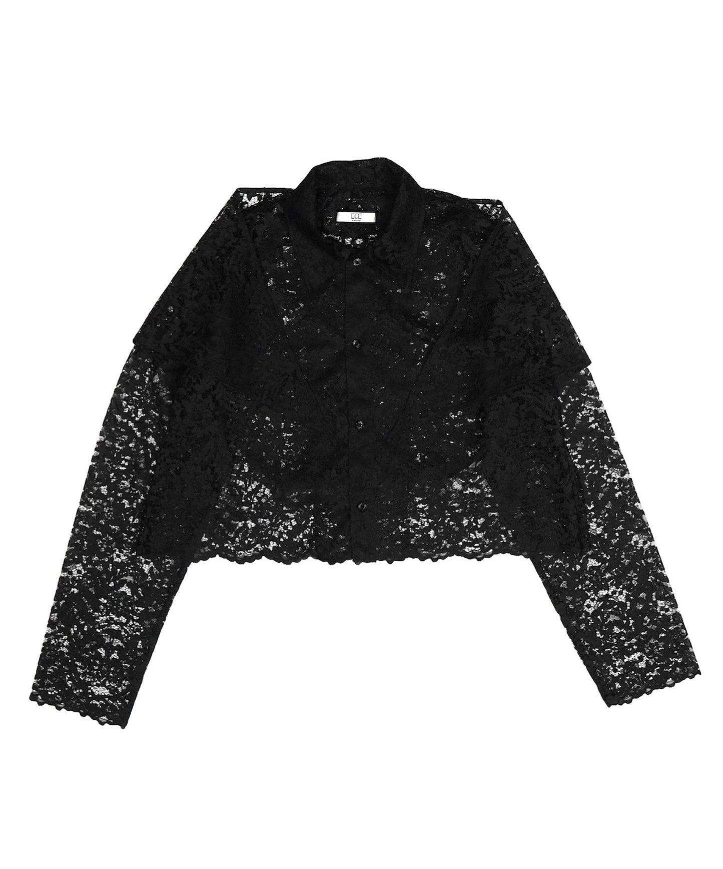 LACE LONG SLEEVE SHIRT & LACE SCARF 【納期8月下旬】