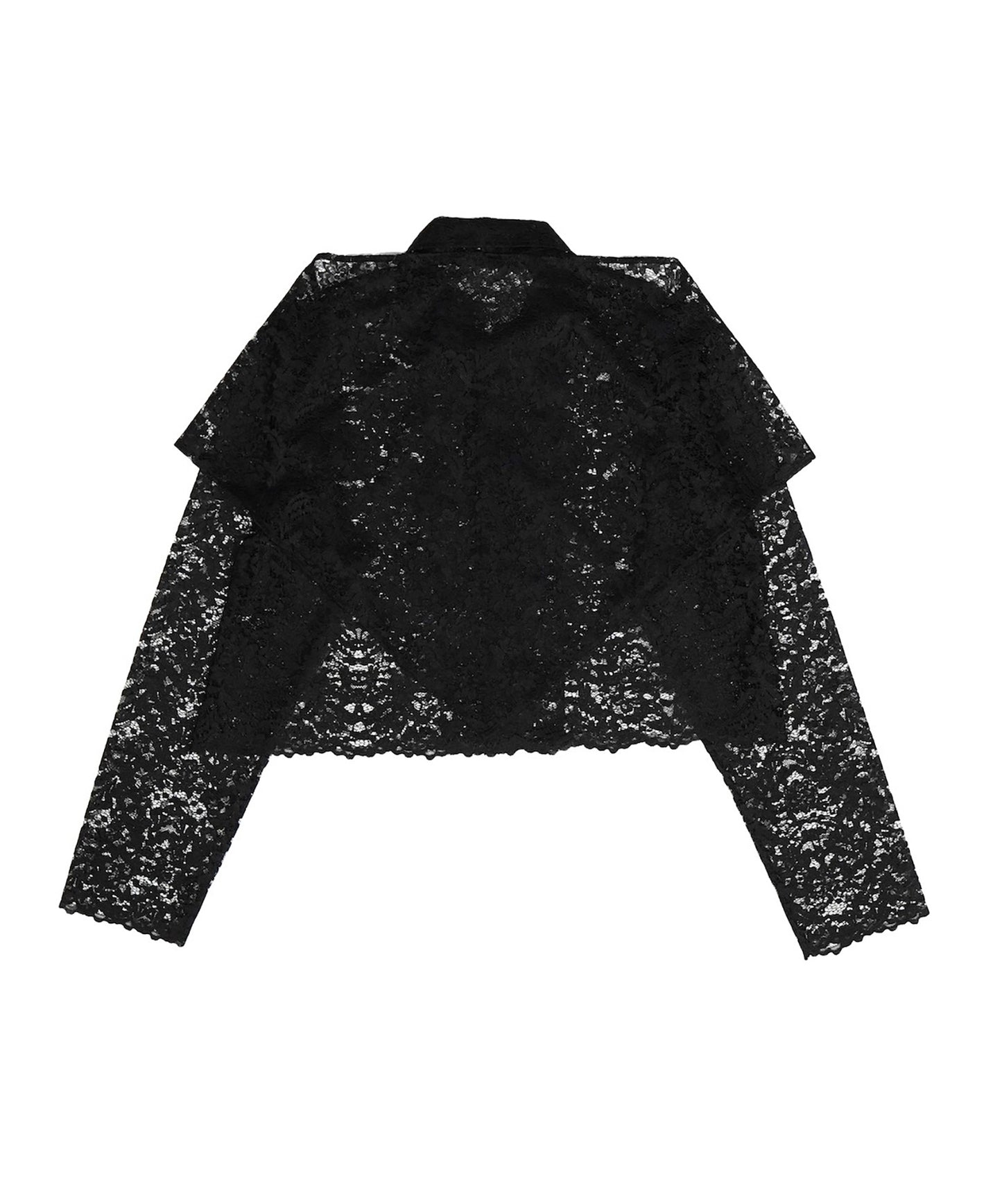 LACE LONG SLEEVE SHIRT & LACE SCARF 【納期8月下旬】