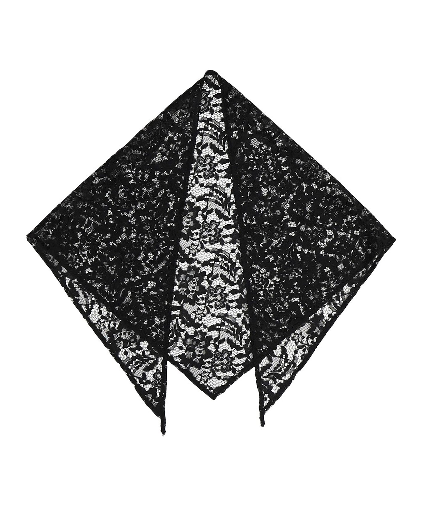 LACE HALF SLEEVE SHIRT & LACE SCARF