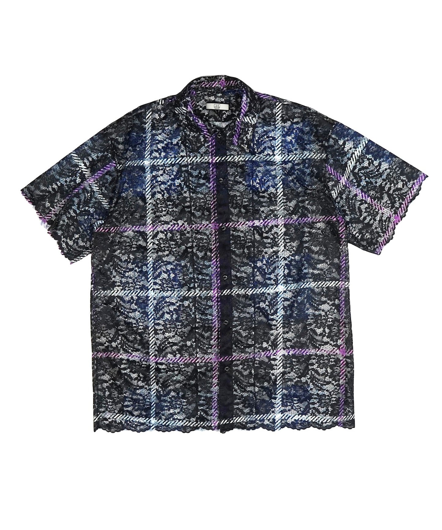LACE HALF SLEEVE SHIRT & LACE SCARF 【納期8月下旬】