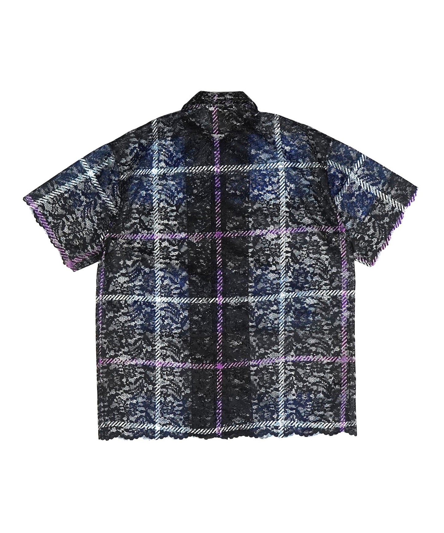 LACE HALF SLEEVE SHIRT & LACE SCARF 【納期8月下旬】