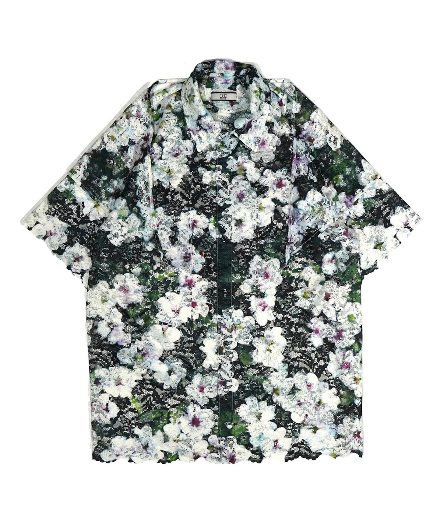 LACE HALF SLEEVE SHIRT & LACE SCARF 【納期8月下旬】