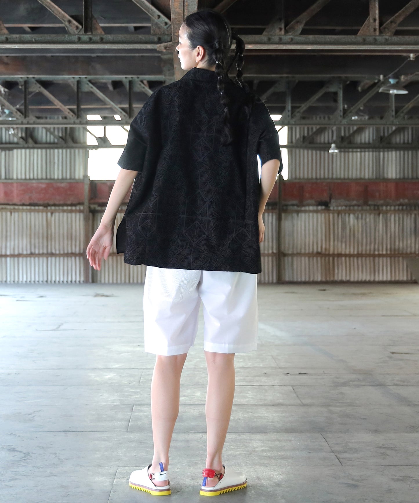 Stone Yard Floc Wide Shorts