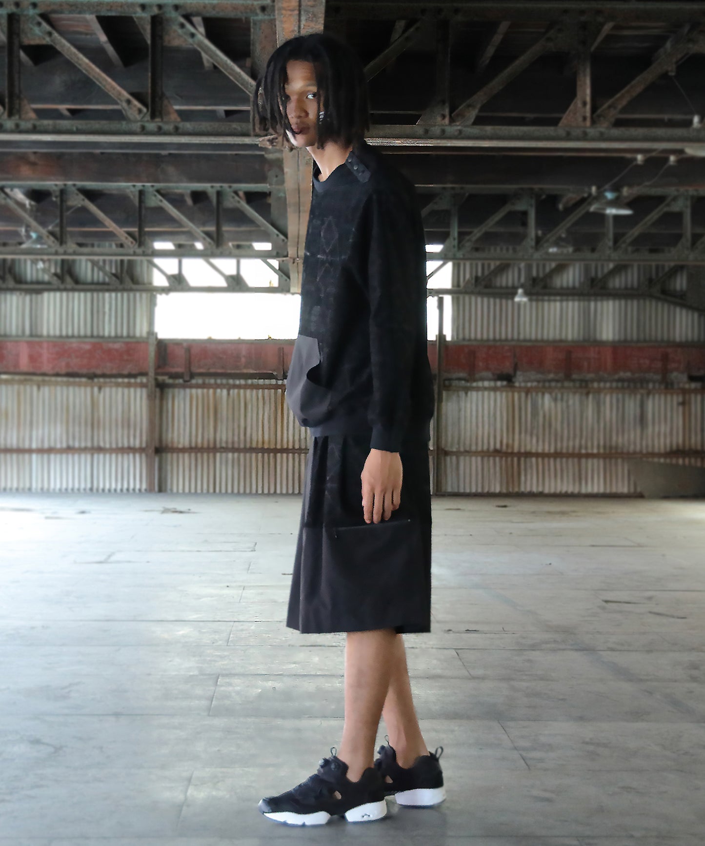 Stone Yard Floc Wide Shorts