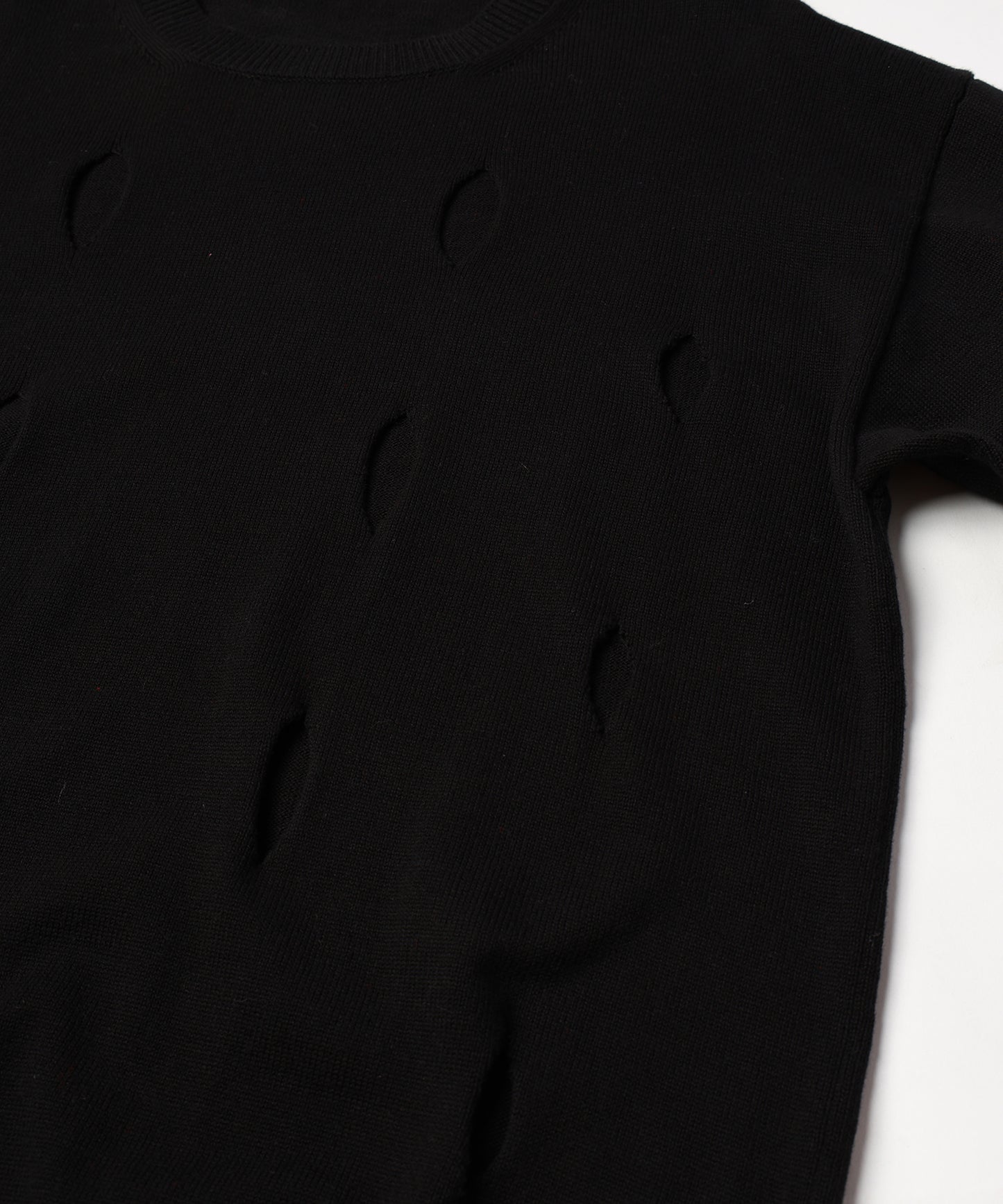 HOLE CREW KNIT