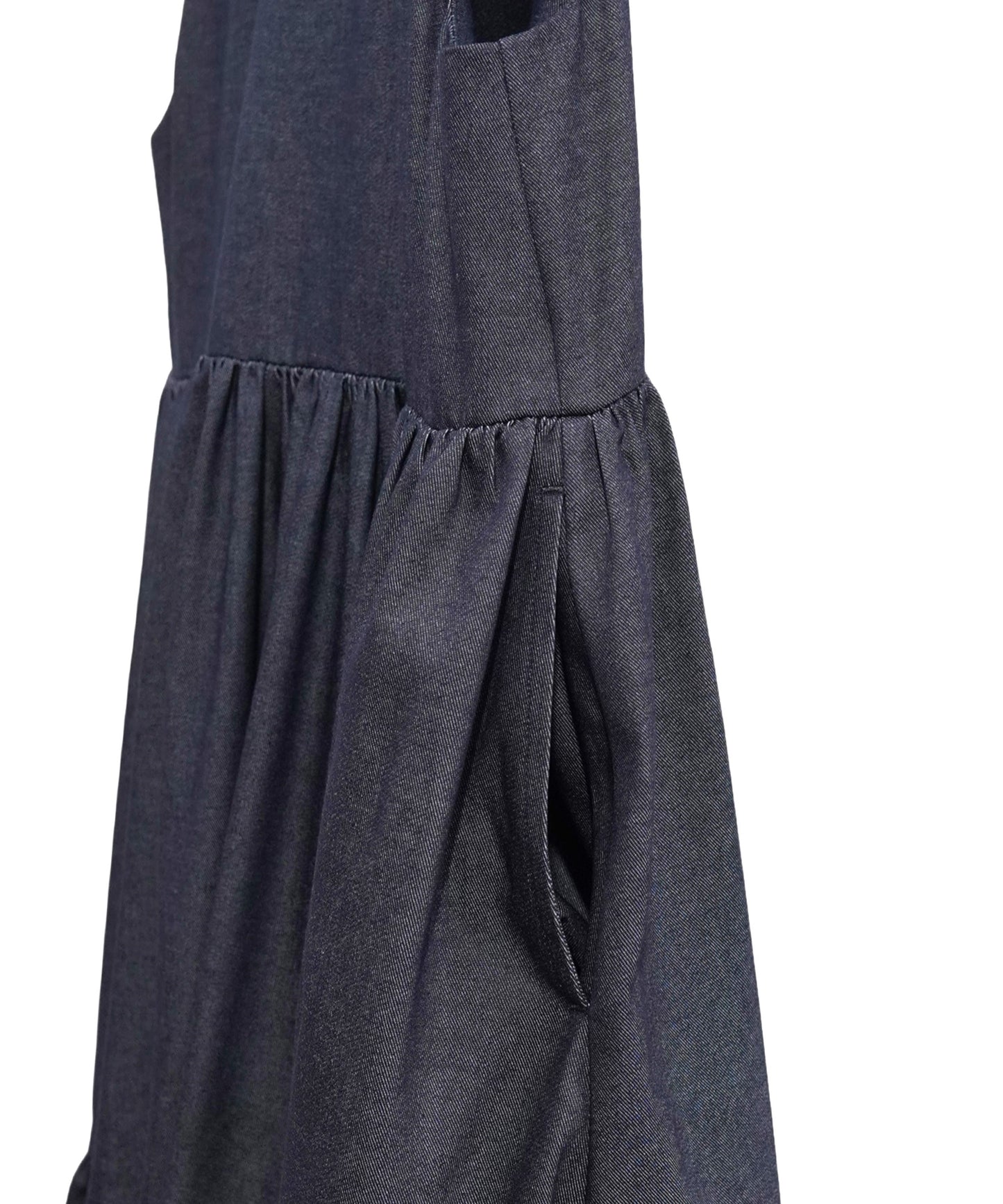2FACE FLARE DENIM ONE-PIECE【納期2月下旬】