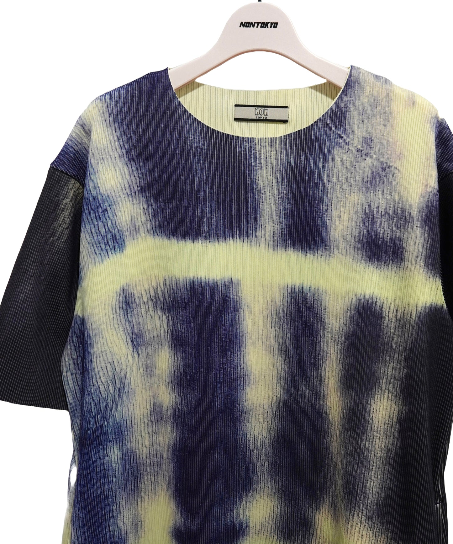 PRINT RIB HALF SLEEVE ONE-PIECE【納期4月下旬】