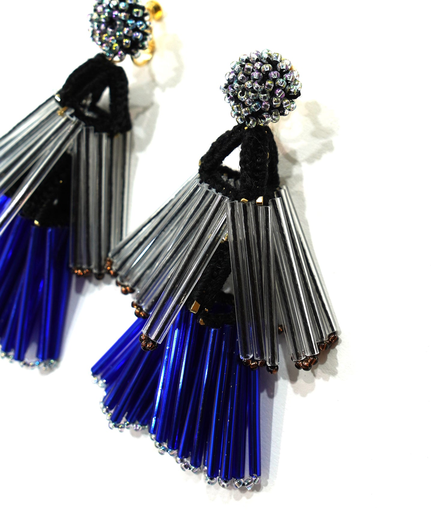 BEADS FRINGE EARRING【納期4月下旬】