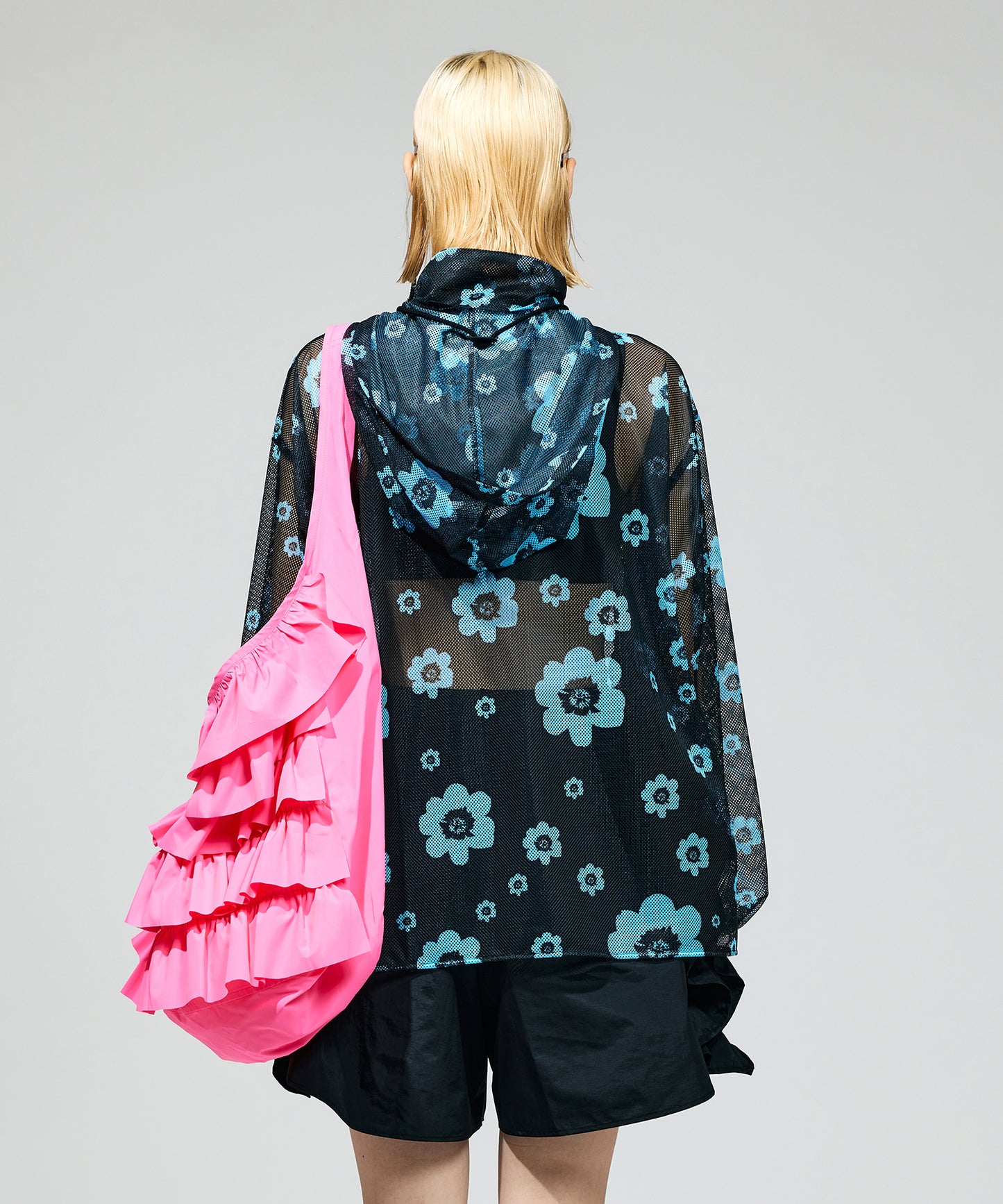 PRINT MESH ZIPUP PARKA
