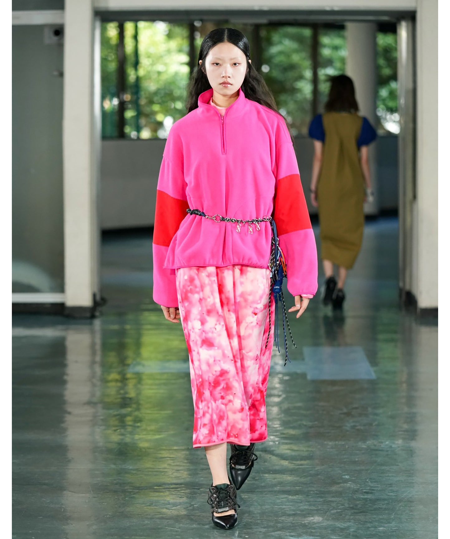 PRINT FLEECE TIGHT SKIRT【納期10月下旬】