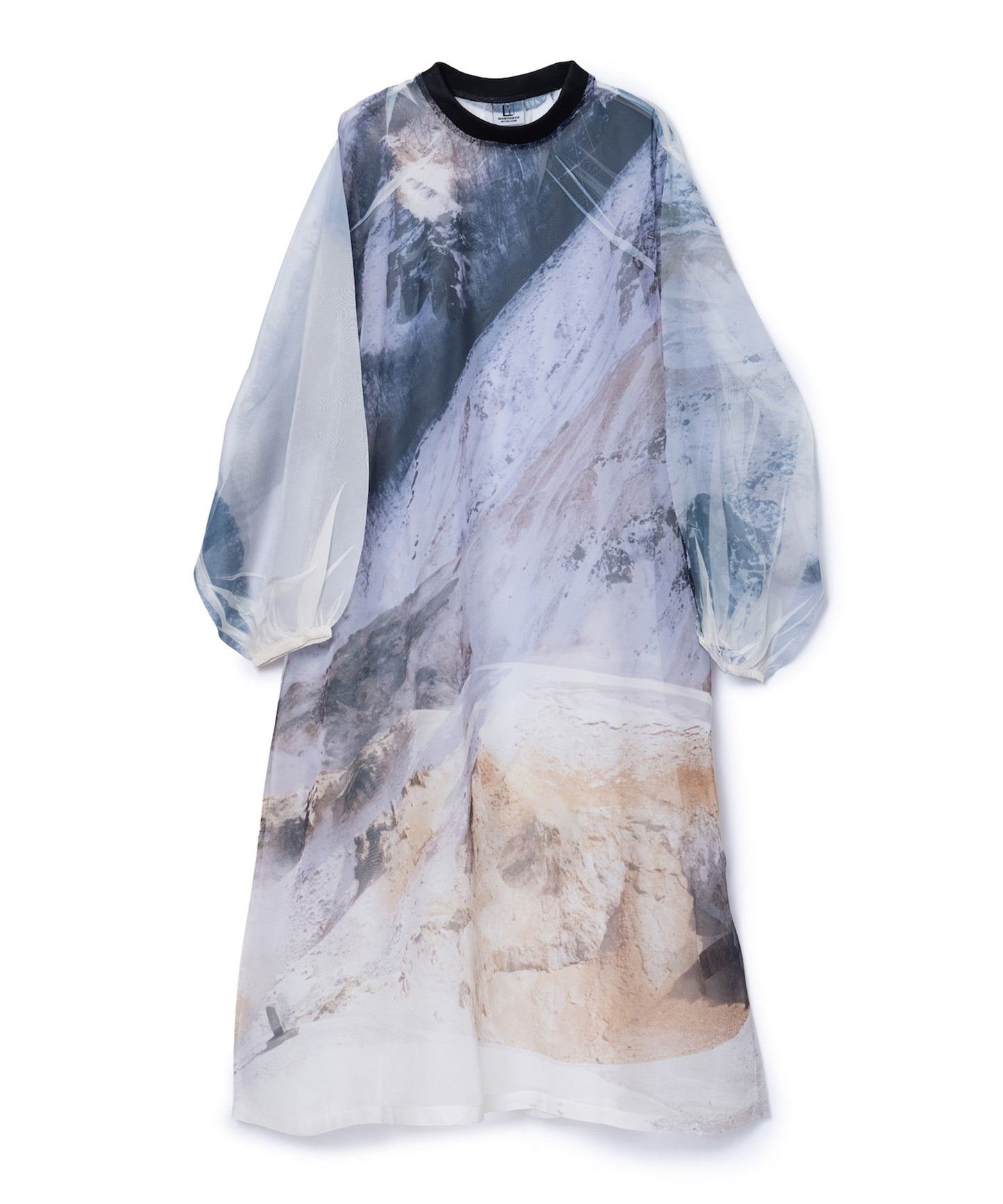 DIRECT PRINT SHEER ONE-PIECE 【納期8月下旬】