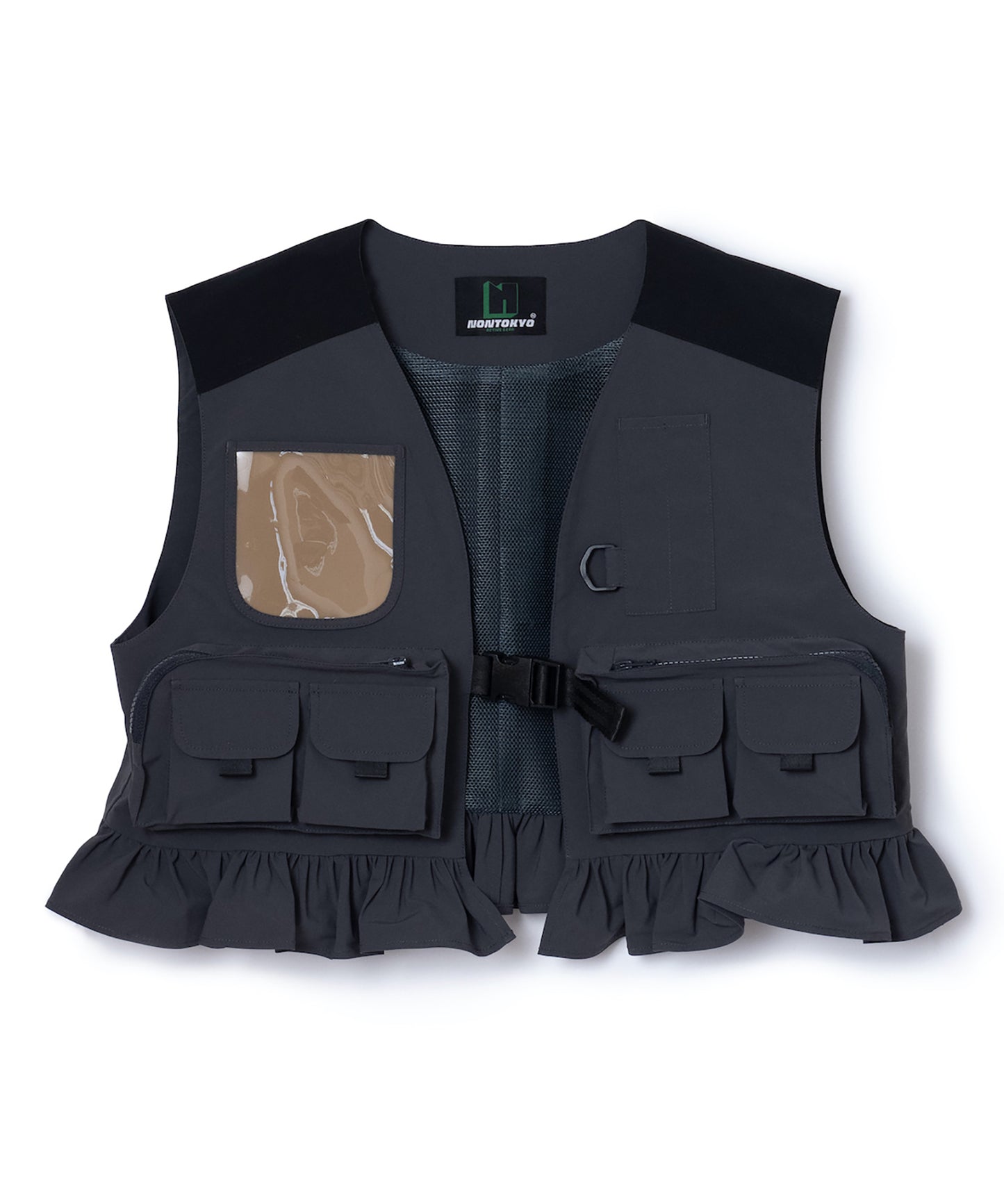 MULTIPOCKET FRILLVEST 【納期8月下旬】