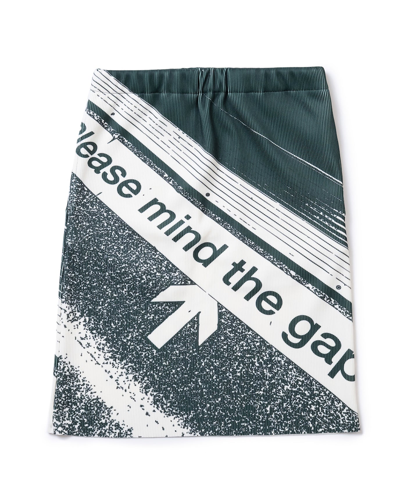 PRINT RIB MINI SKIRT