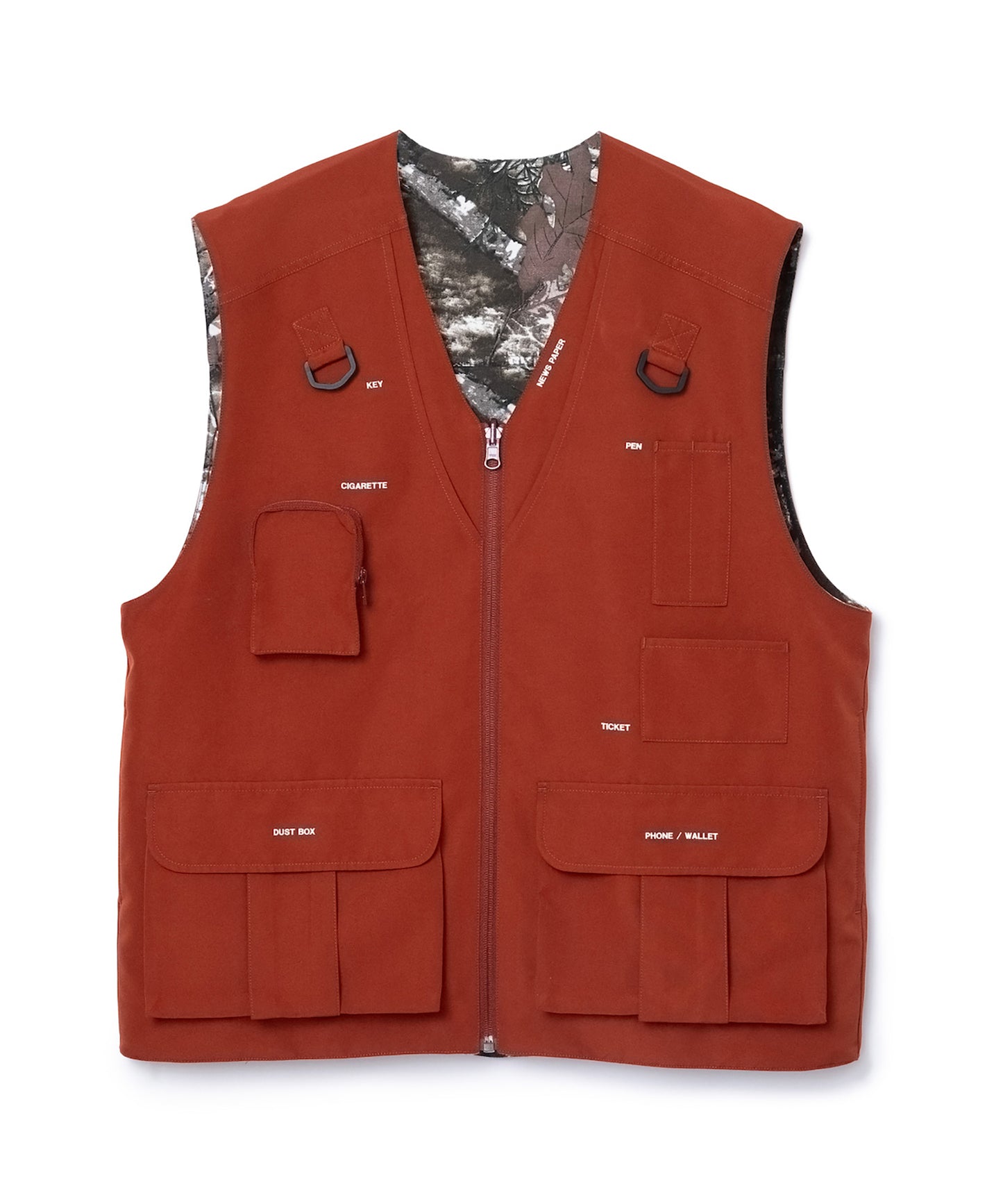 REVERSIBLE MULTI POCKET VEST 【納期9月下旬】