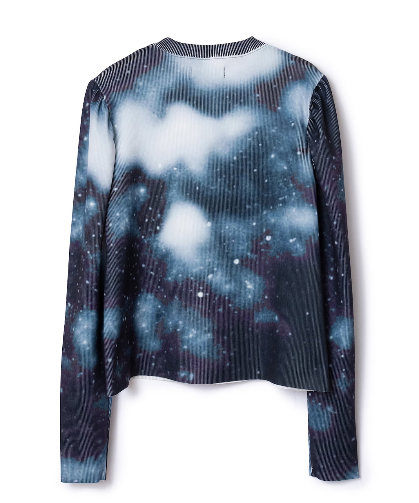PRINT RIB PUFF SLEEVE C/S 【納期8月下旬】