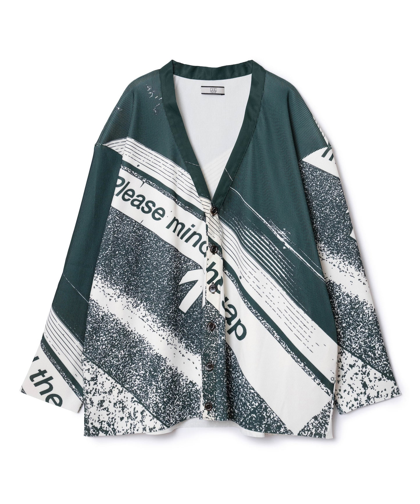 PRINT RIB BIG CARDIGAN 【納期9月下旬】