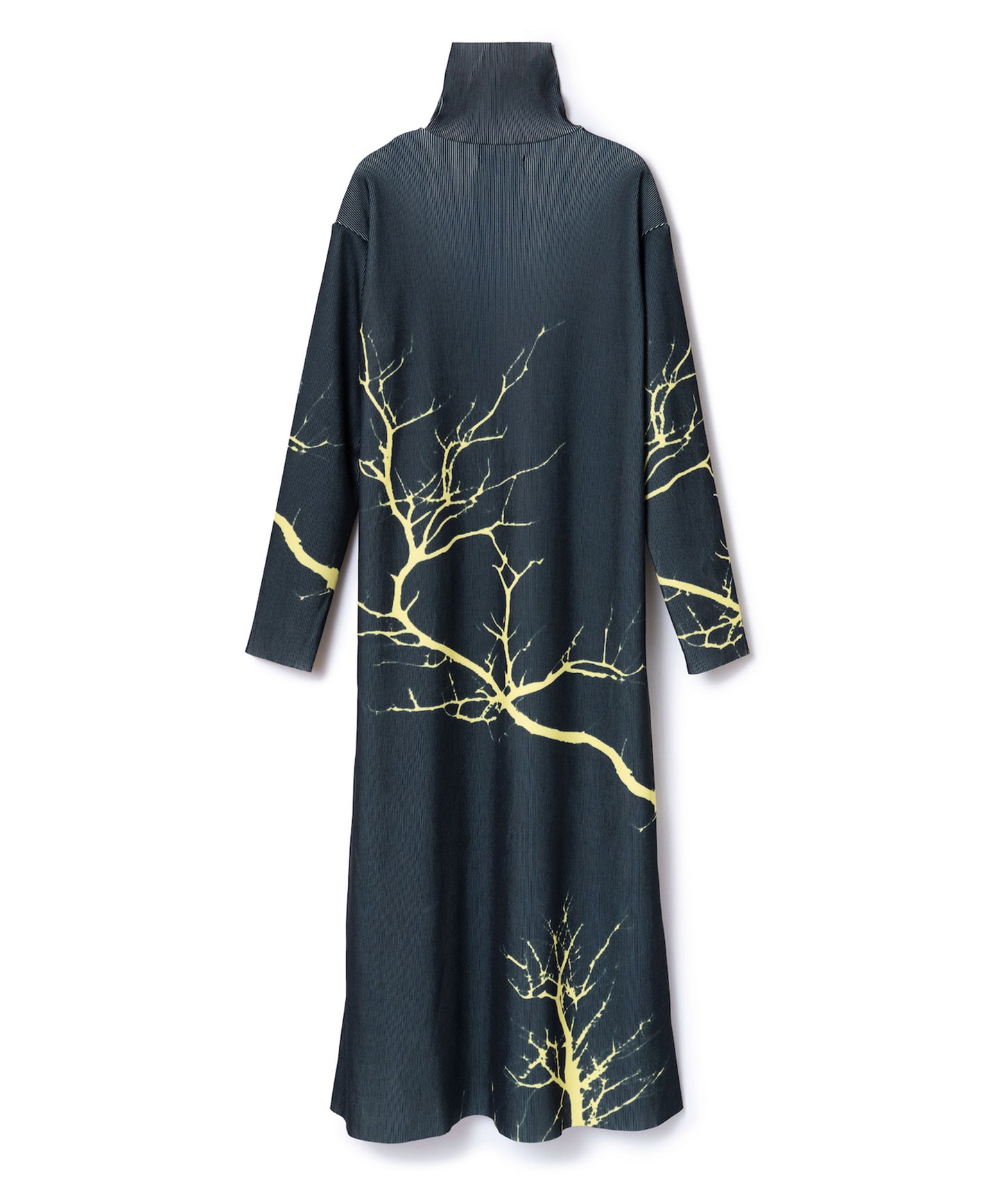PRINT RIB HI-NECK ONE-PIECE【納期10月下旬】