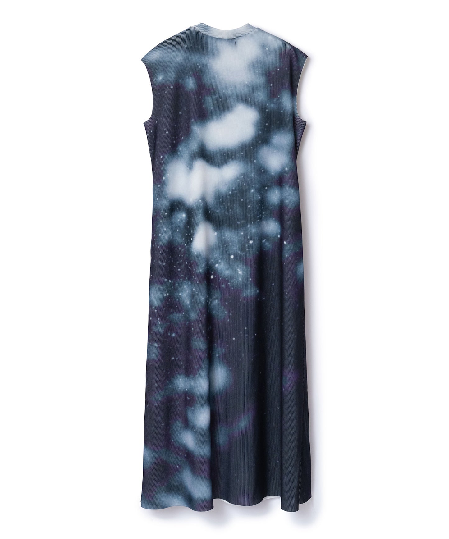 PRINT RIB NO SLEEVE ONE-PIECE