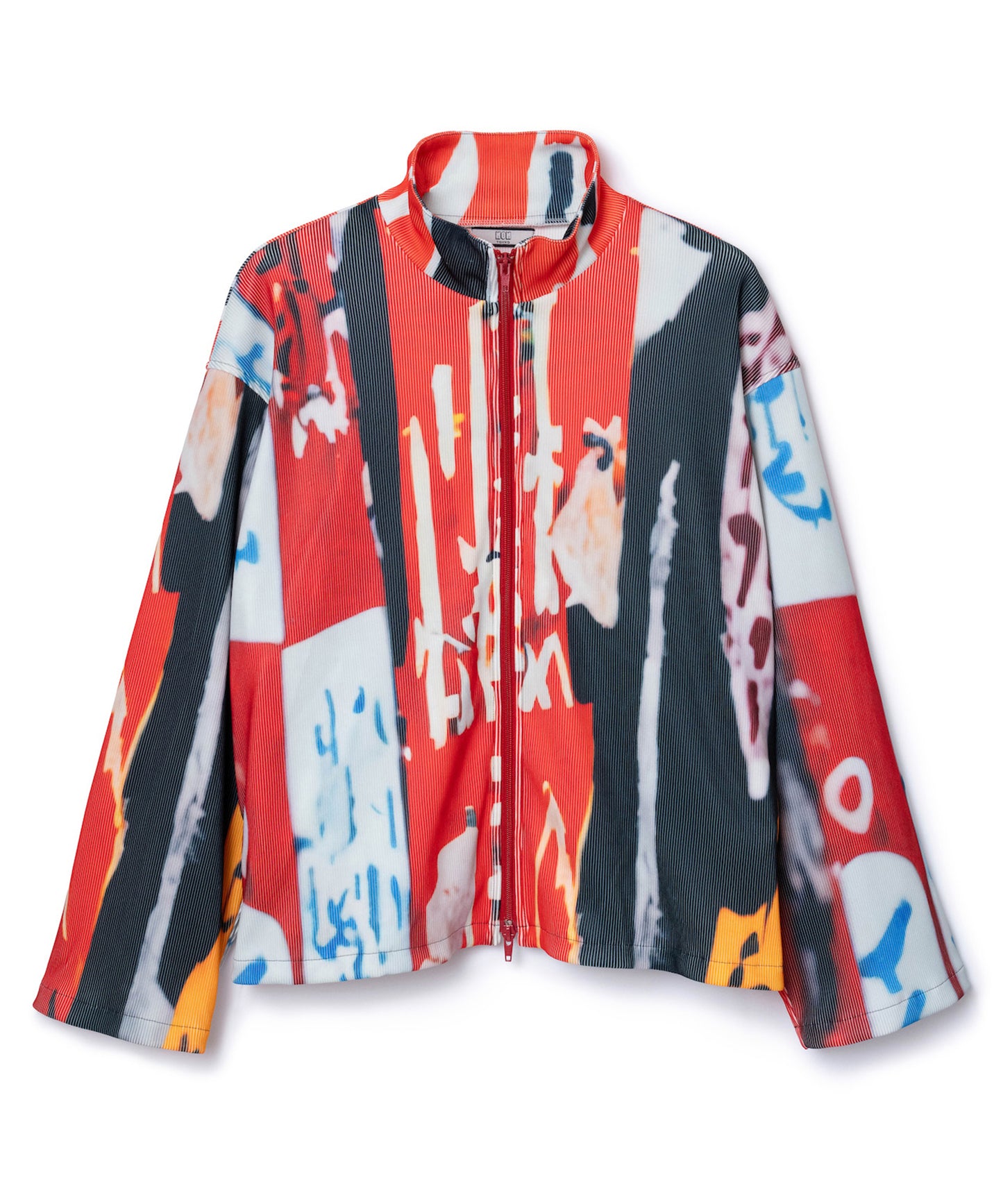 PRINT RIB ZIP-UP BLOUSON【納期10月下旬】