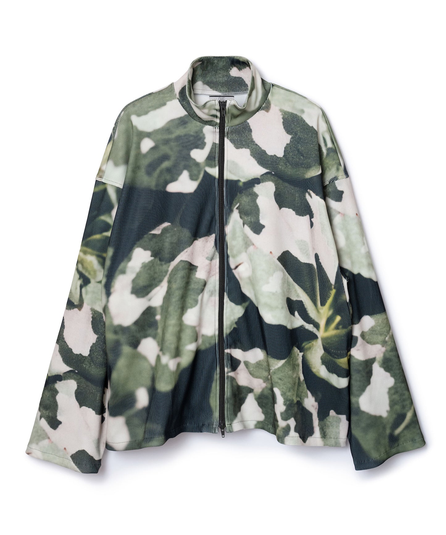 PRINT RIB ZIP-UP BLOUSON【納期10月下旬】