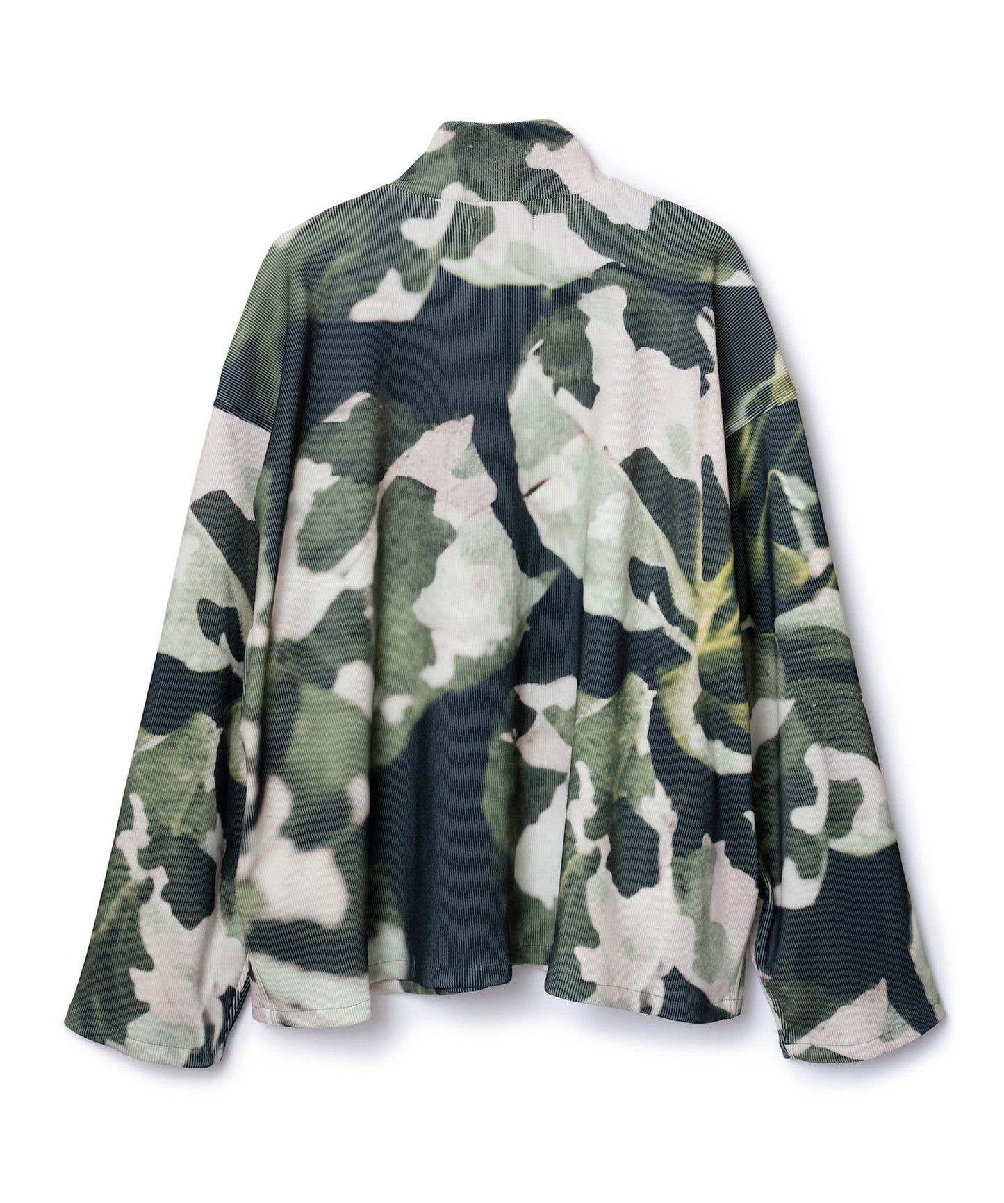 PRINT RIB ZIP-UP BLOUSON【納期10月下旬】