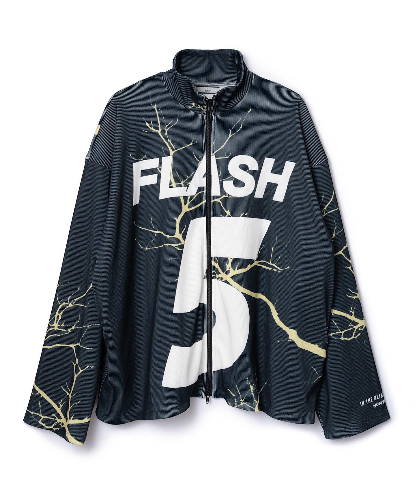 PRINT RIB ZIP-UP BLOUSON【納期10月下旬】
