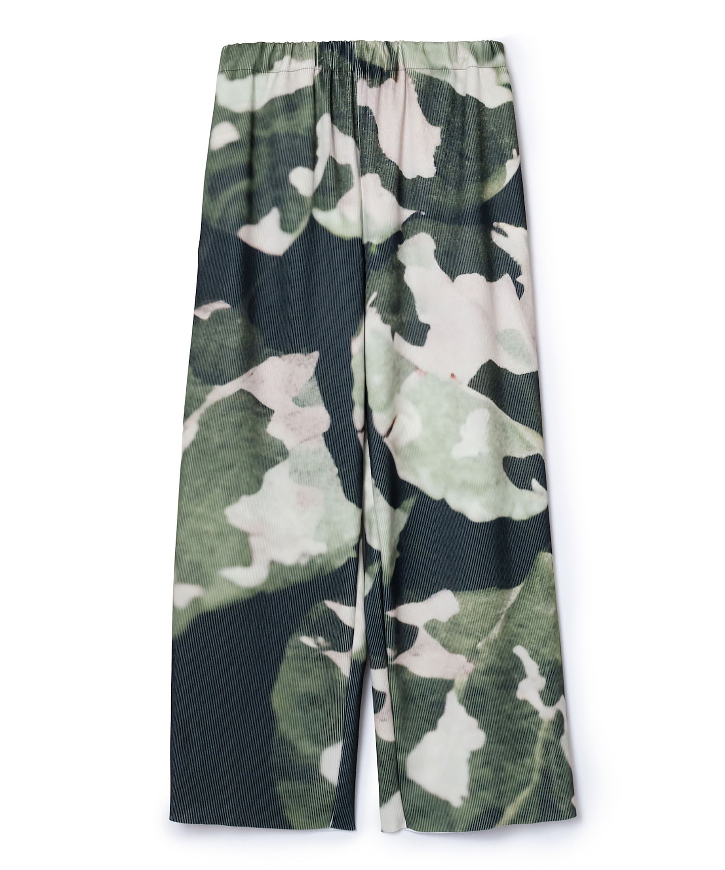 PRINT RIB WIDE PANTS【納期10月下旬】