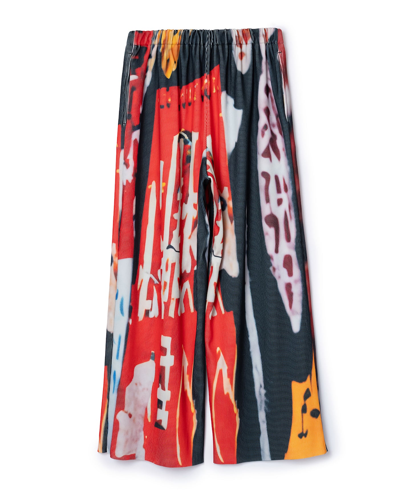 PRINT RIB WIDE PANTS【納期10月下旬】