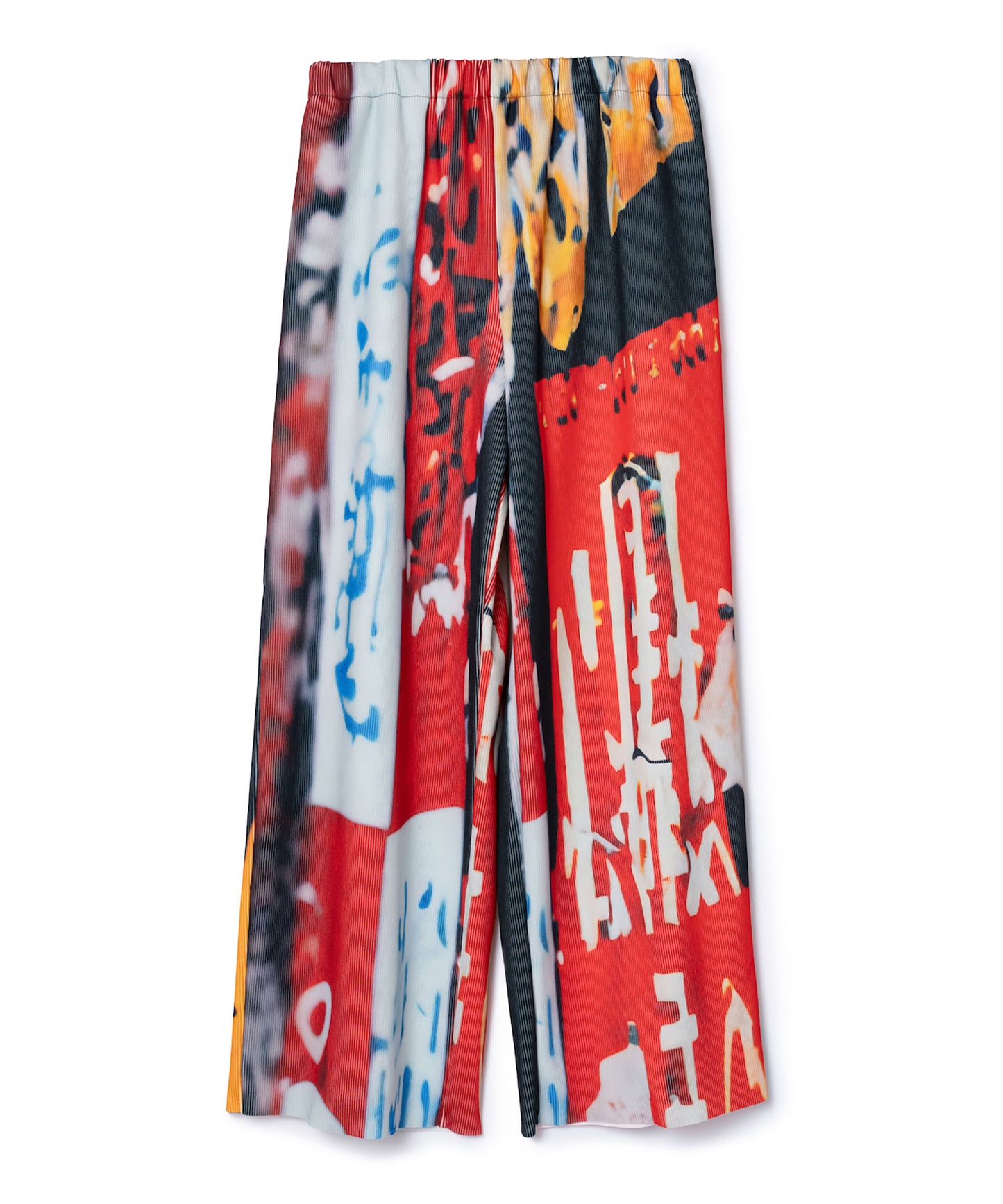PRINT RIB WIDE PANTS【納期10月下旬】