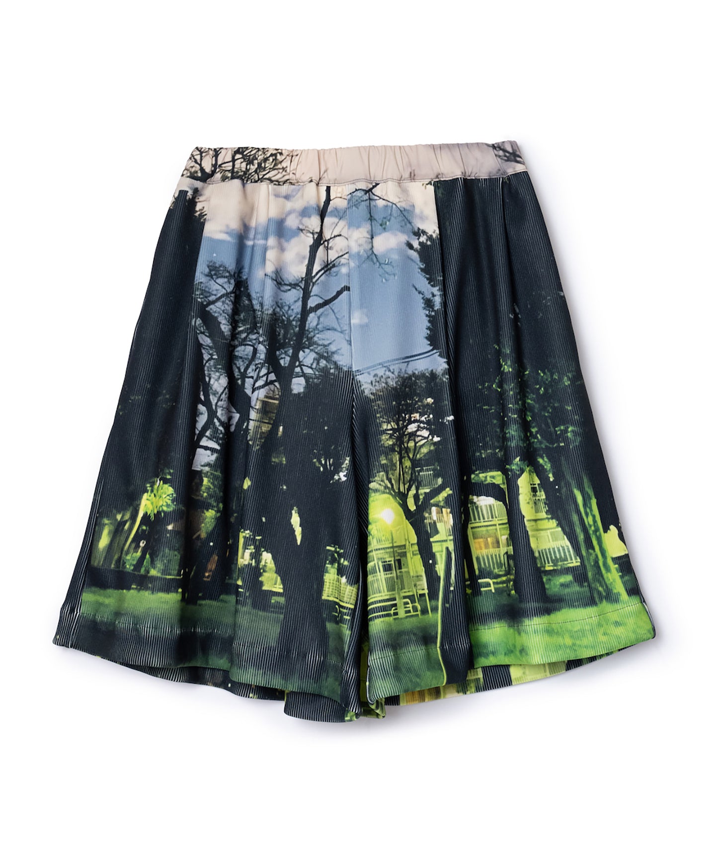 PRINT RIB WIDE SHORTS 【納期8月下旬】