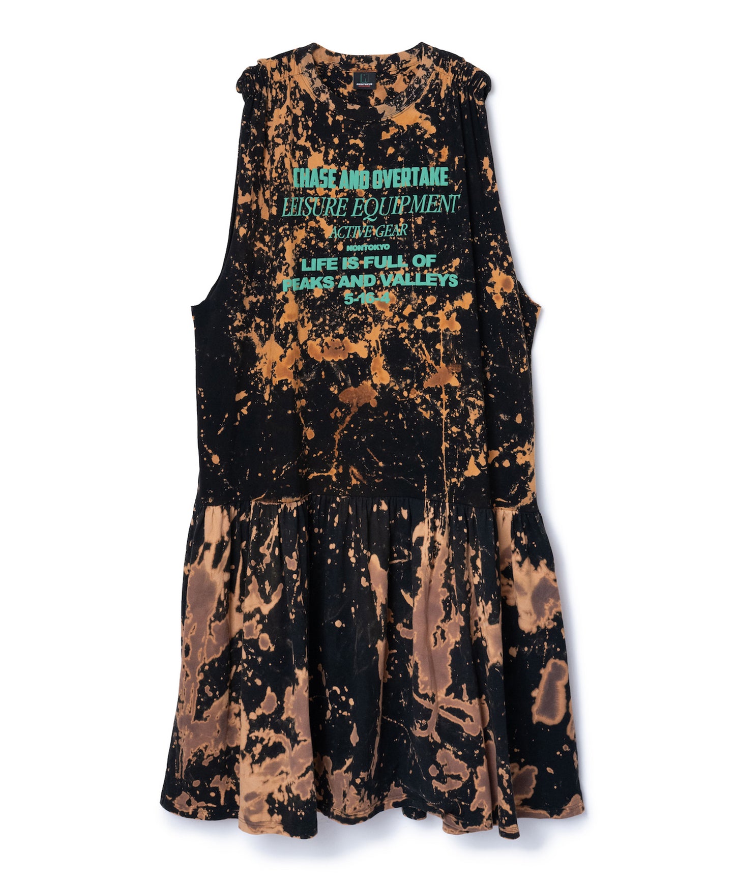 GATHER SHOULDER TIE-DYE ONE-PIECE 【納期8月下旬】