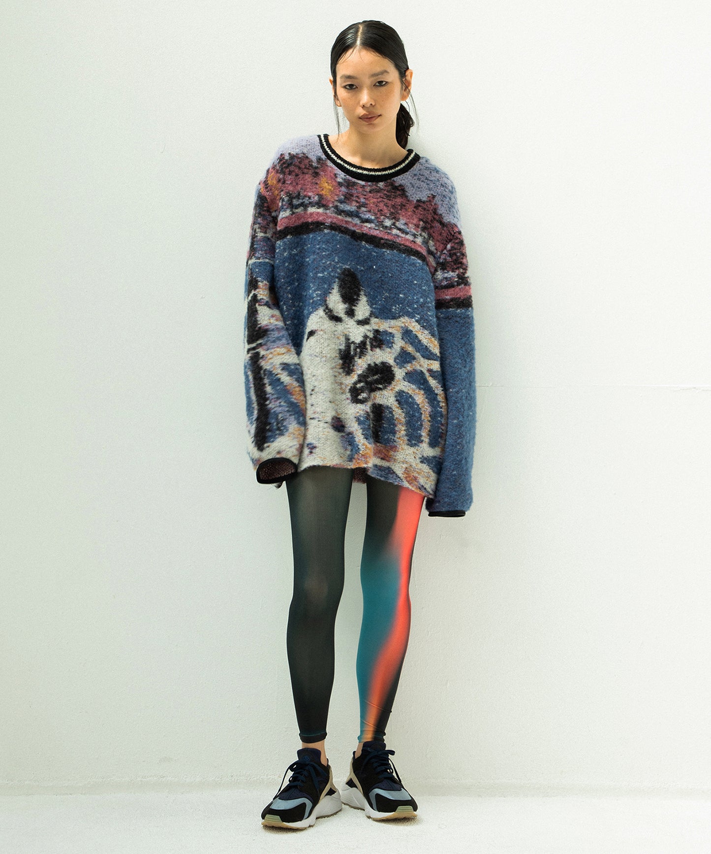 STAR MOHAIR KNIT SWEATER