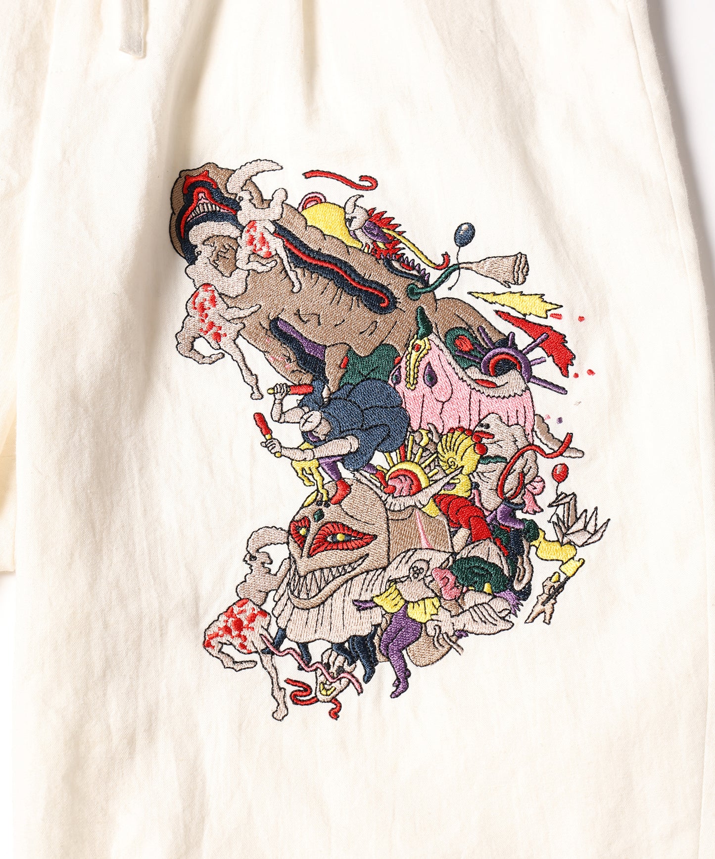 Linen UTAGE Embroi Pants