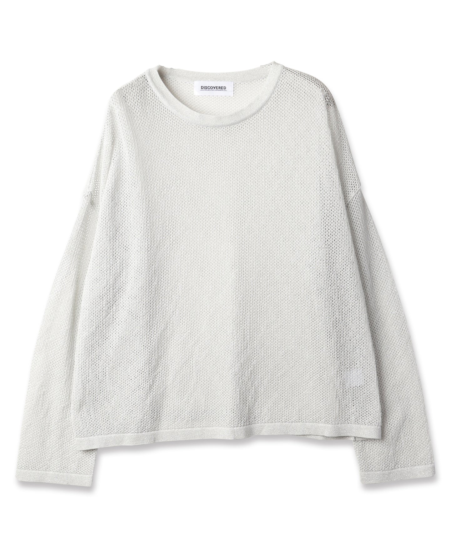 MESH LAME PULLOVER KNIT【商品納期 1月下旬】