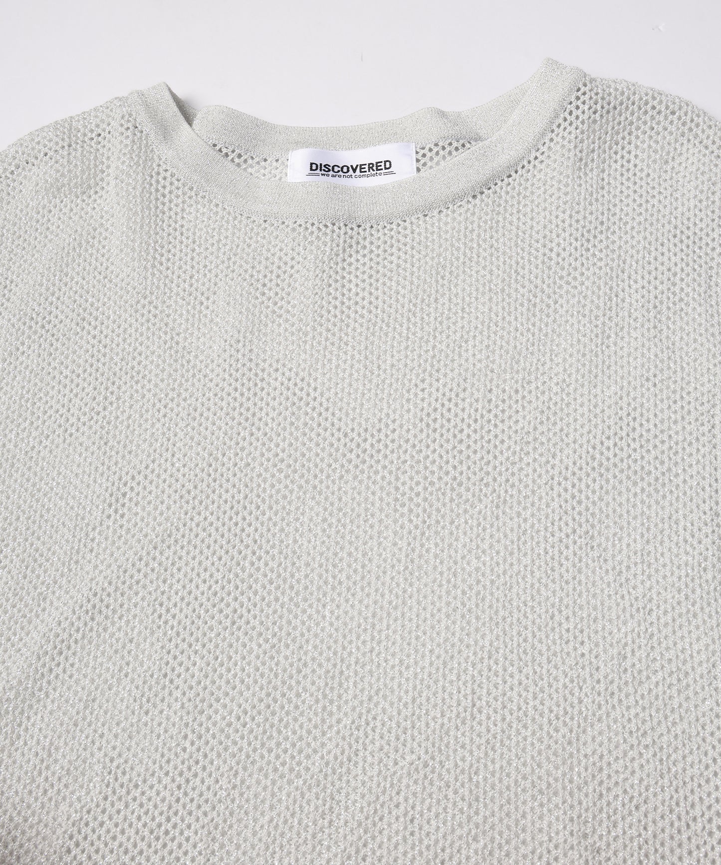 MESH LAME PULLOVER KNIT【商品納期 1月下旬】