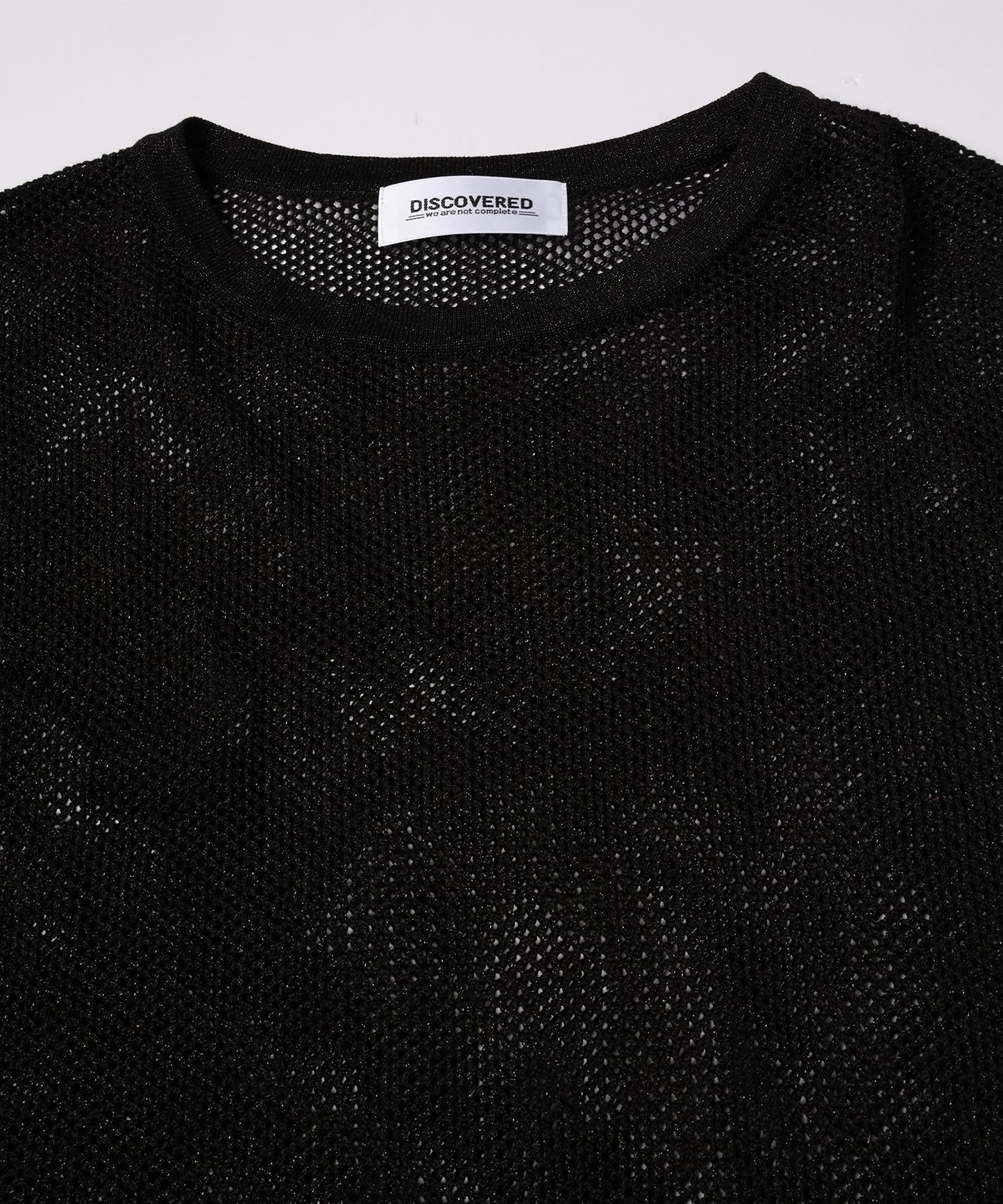 MESH LAME PULLOVER KNIT【商品納期 1月下旬】