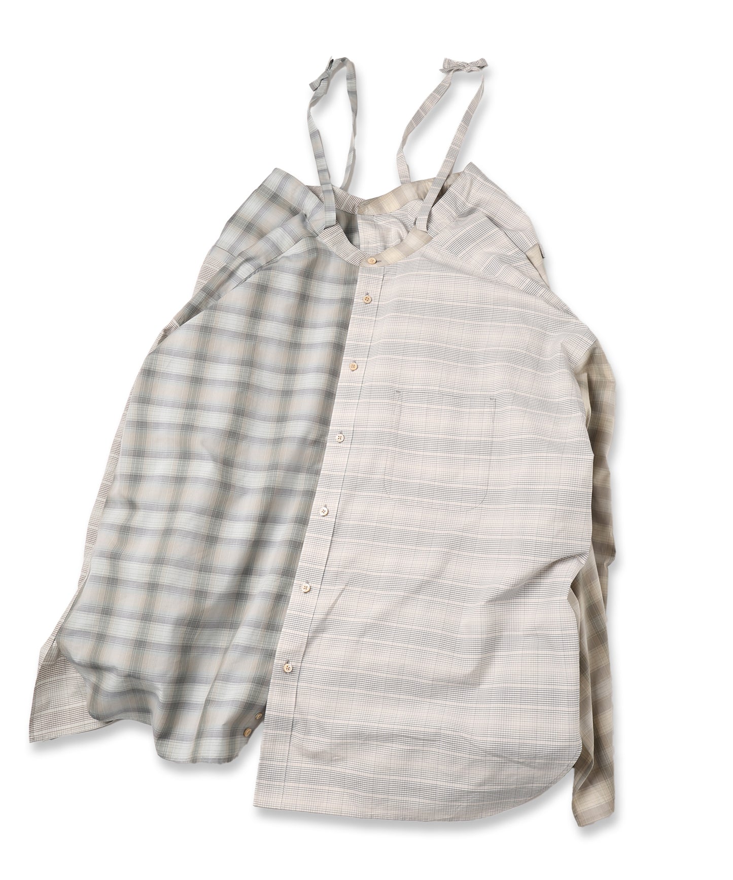 バンドカラーコードシャツ-C