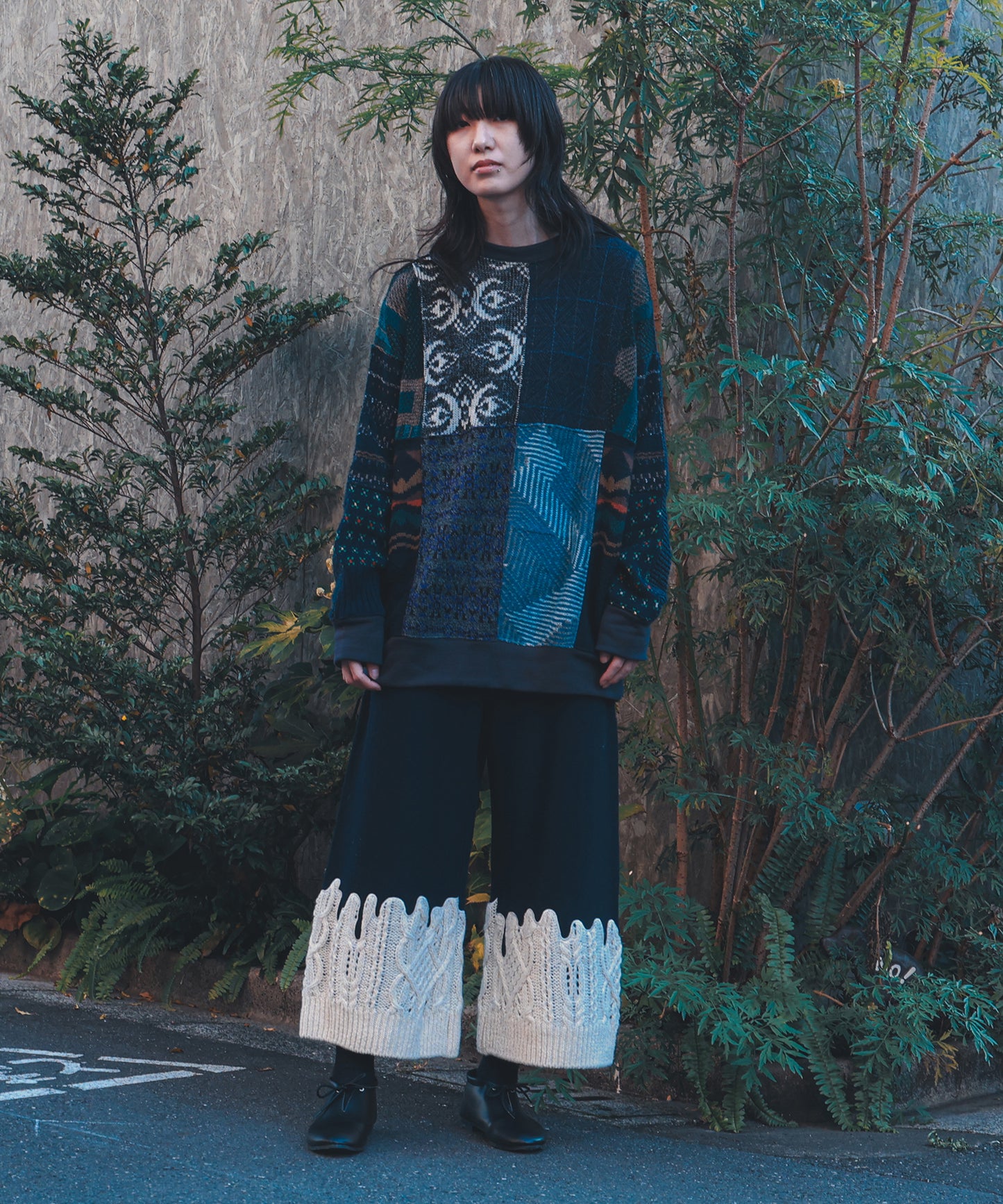 SWITCHING KNIT P/O (UNISEX SIZE)