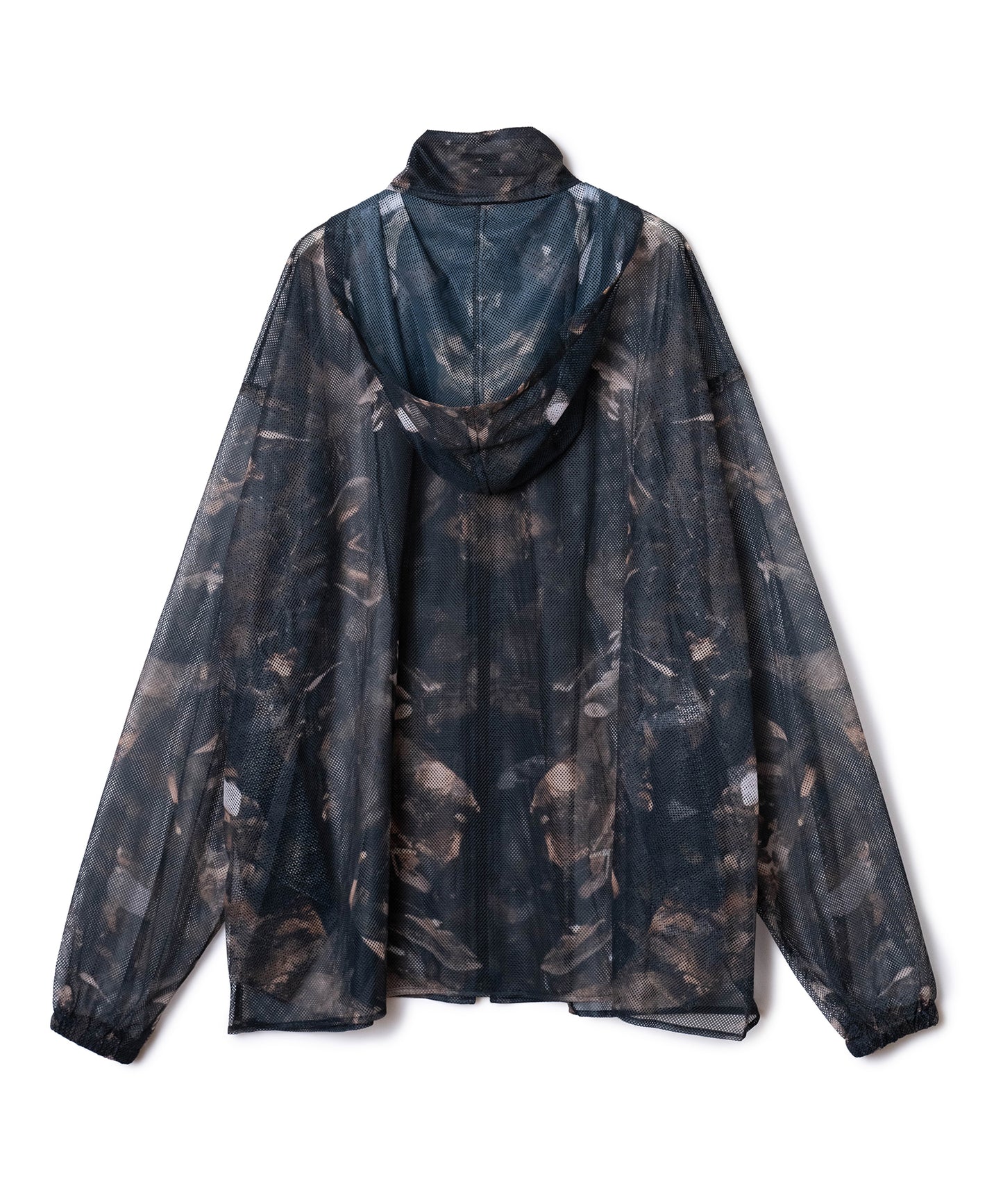 PRINT MESH ZIPUP PARKA