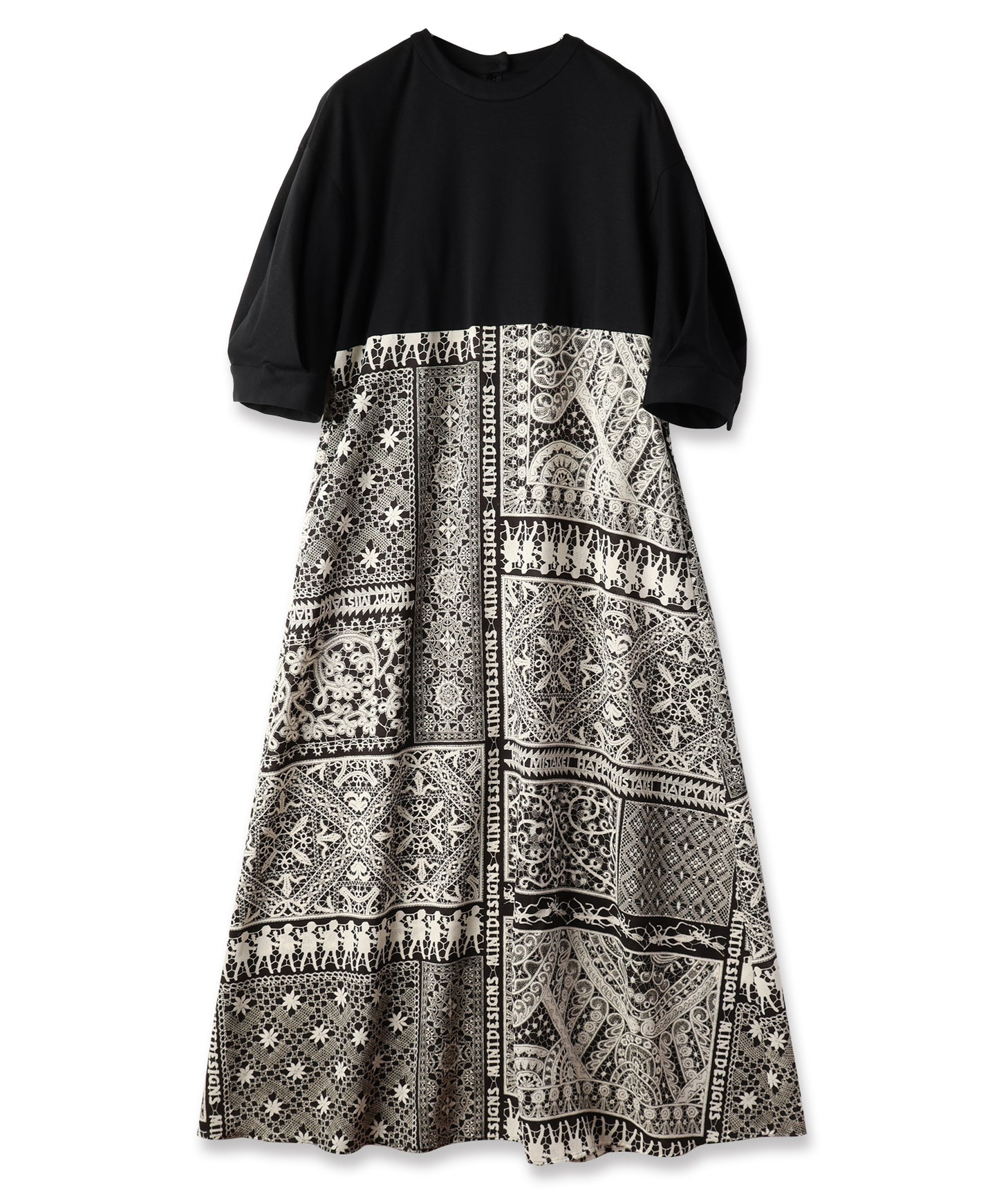 LACE COLLAGE DRESS / レースコラージュドレス【商品納期 1月下旬】
