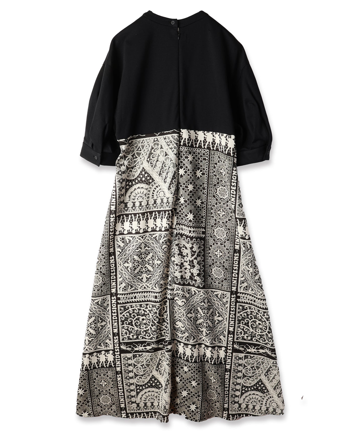 LACE COLLAGE DRESS / レースコラージュドレス【商品納期 1月下旬】