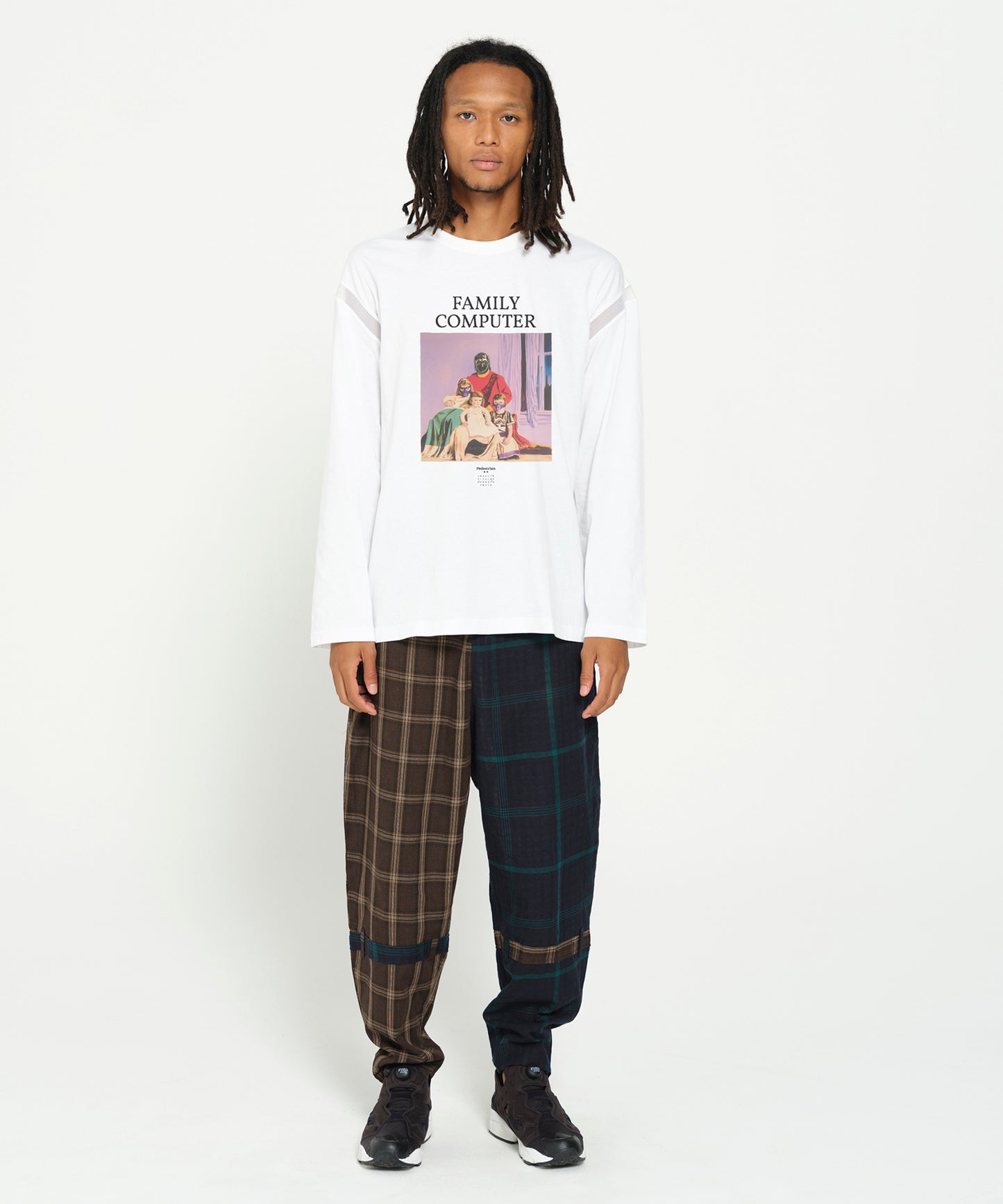 MIX CHECK BONTAGE PANTS