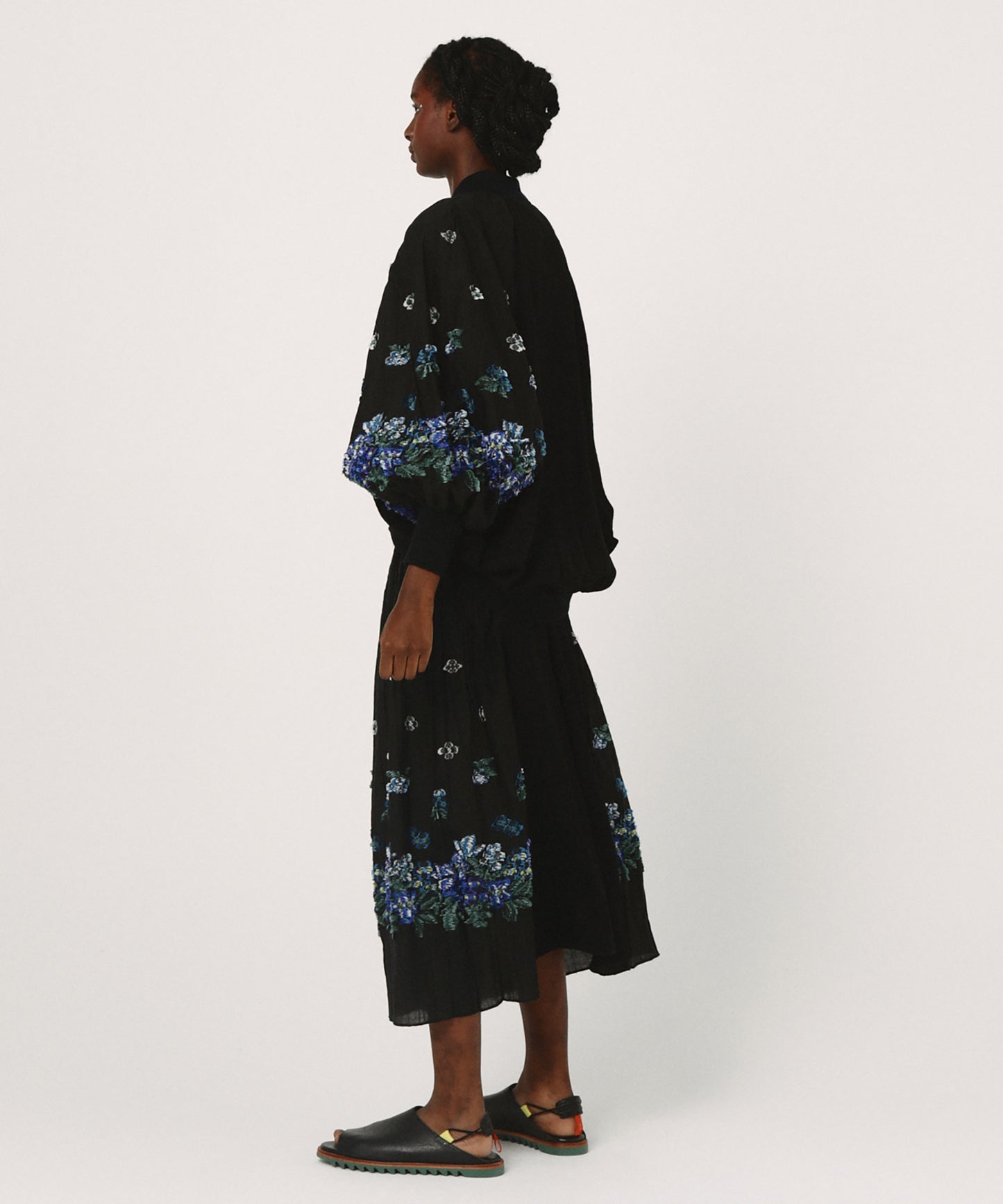 Mosaic Garden Lace-Up Skirt