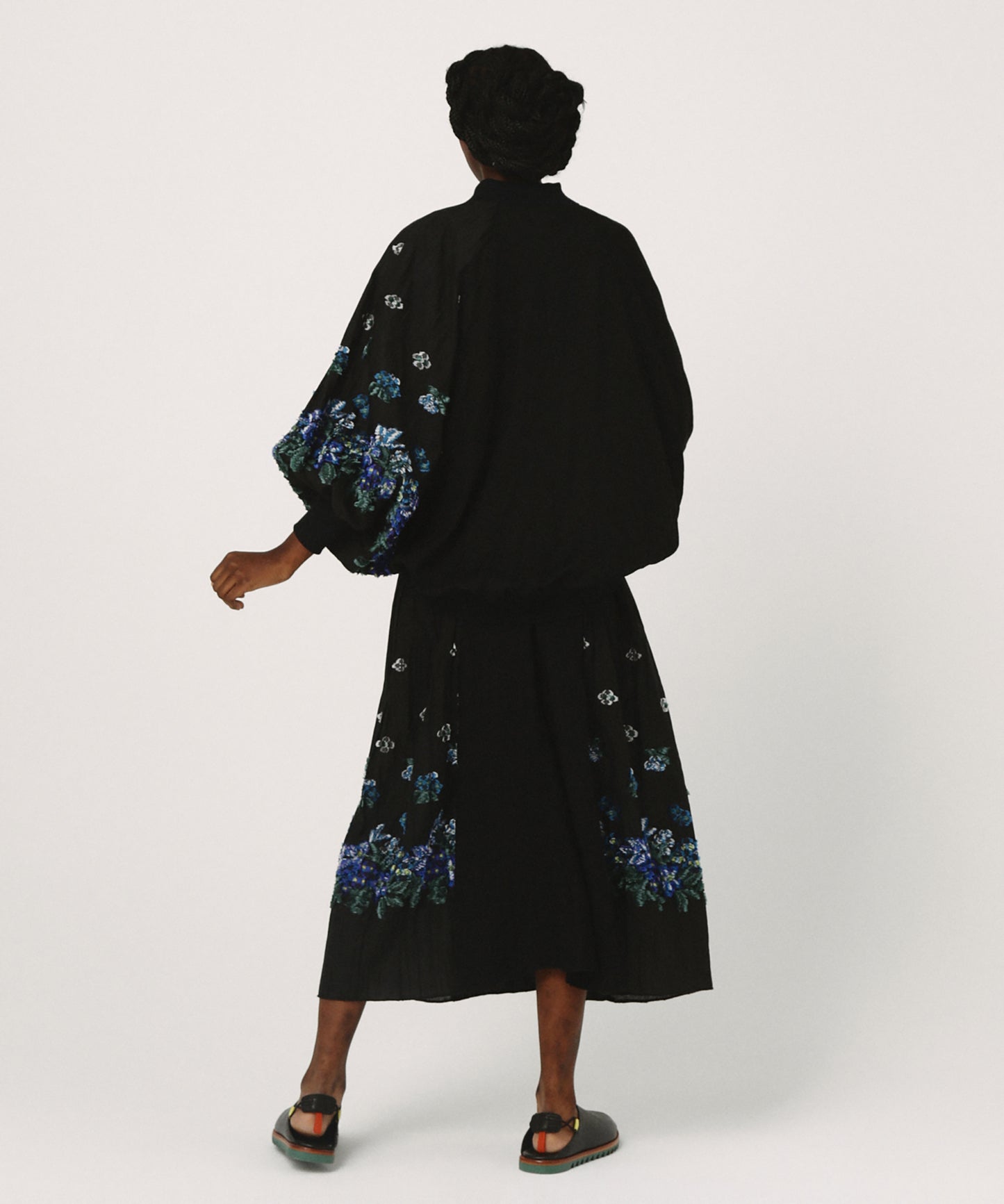 Mosaic Garden Lace-Up Skirt