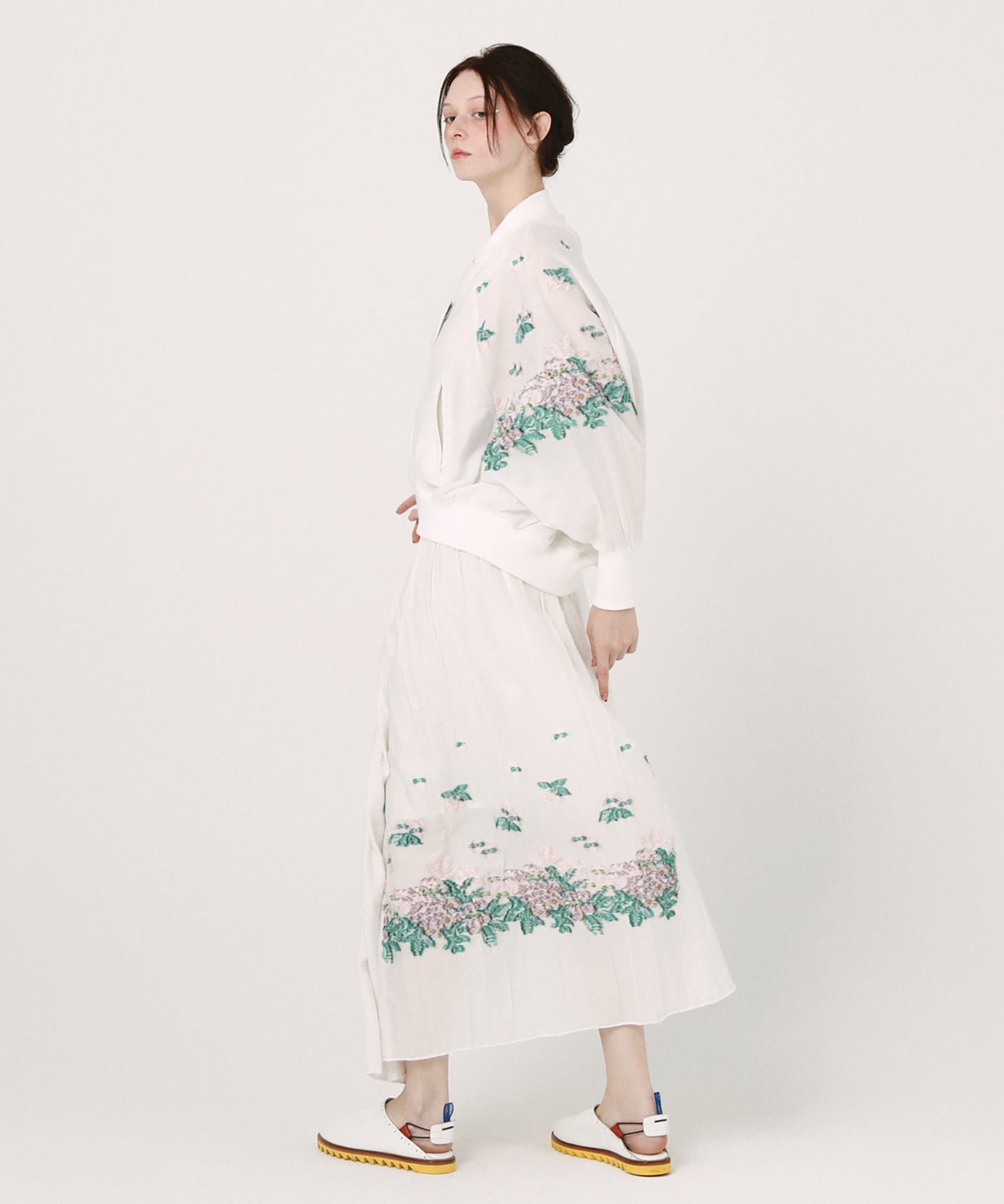 Mosaic Garden Lace-Up Skirt