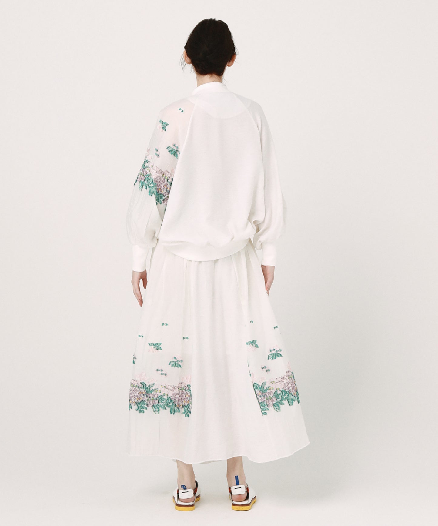Mosaic Garden Lace-Up Skirt