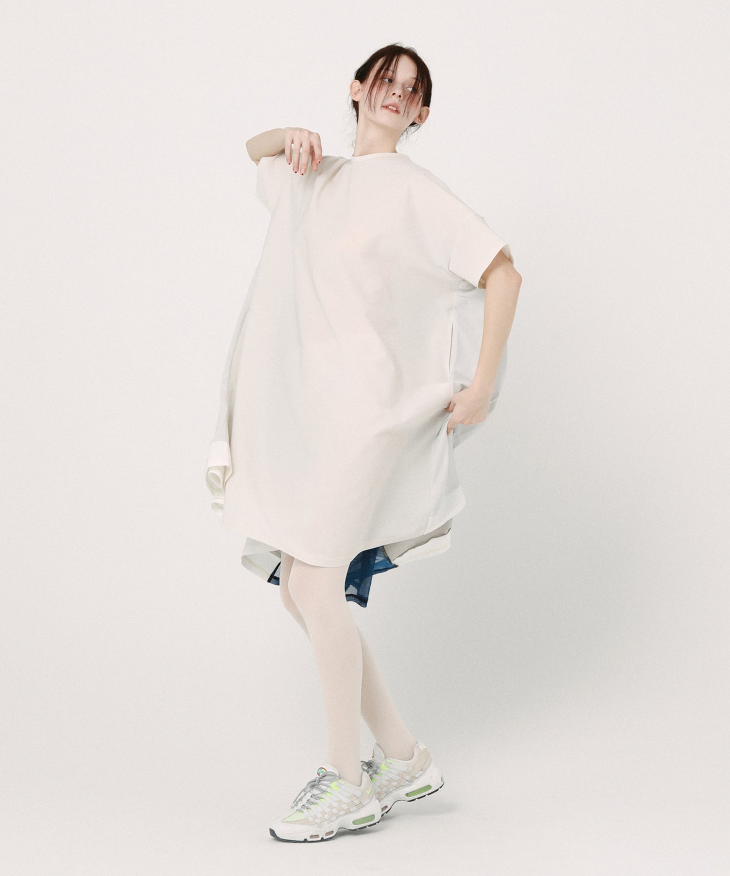 Draped Maxi Tee Dress