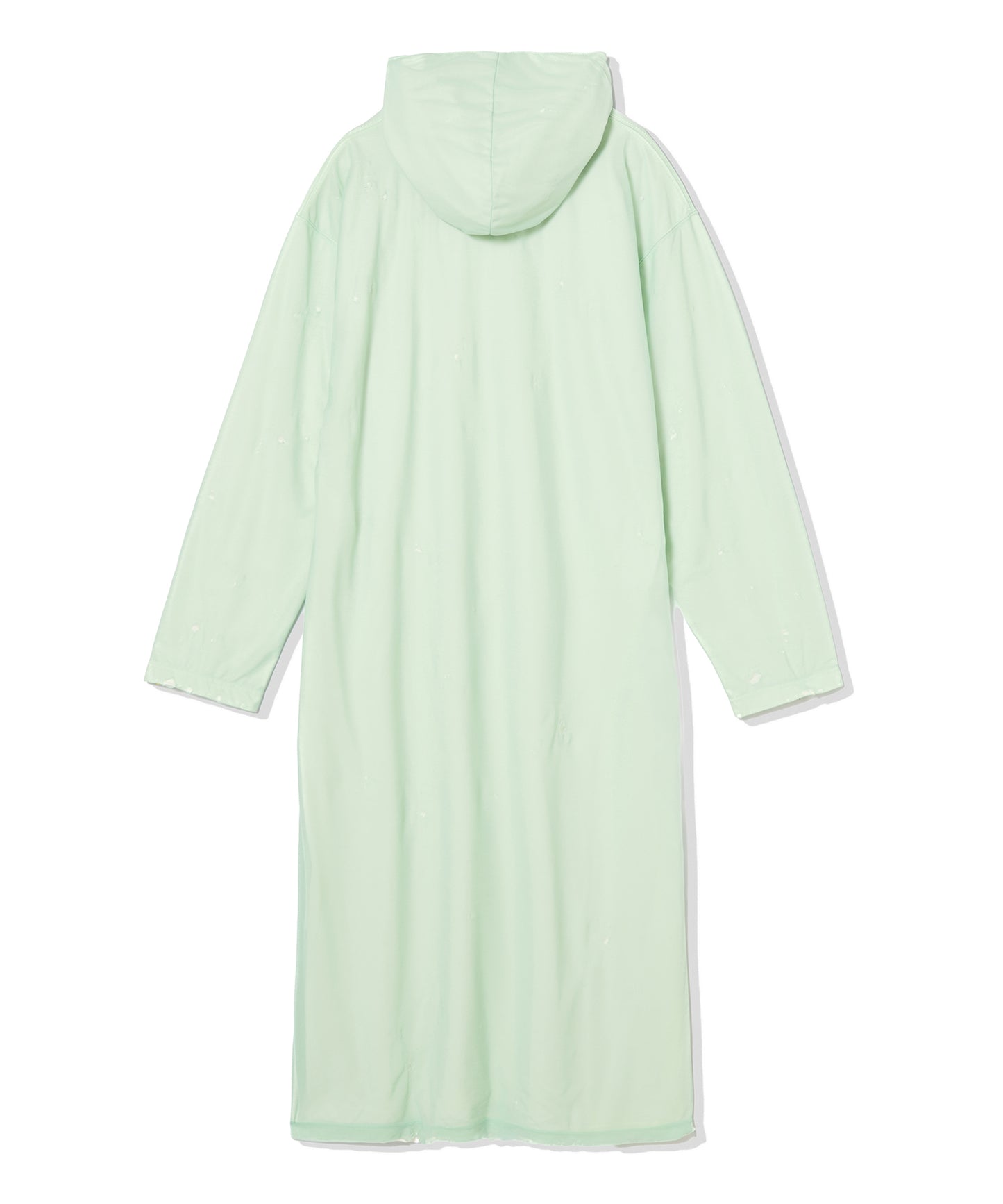 CRASH SHEER LAYER MAXI HOODIE