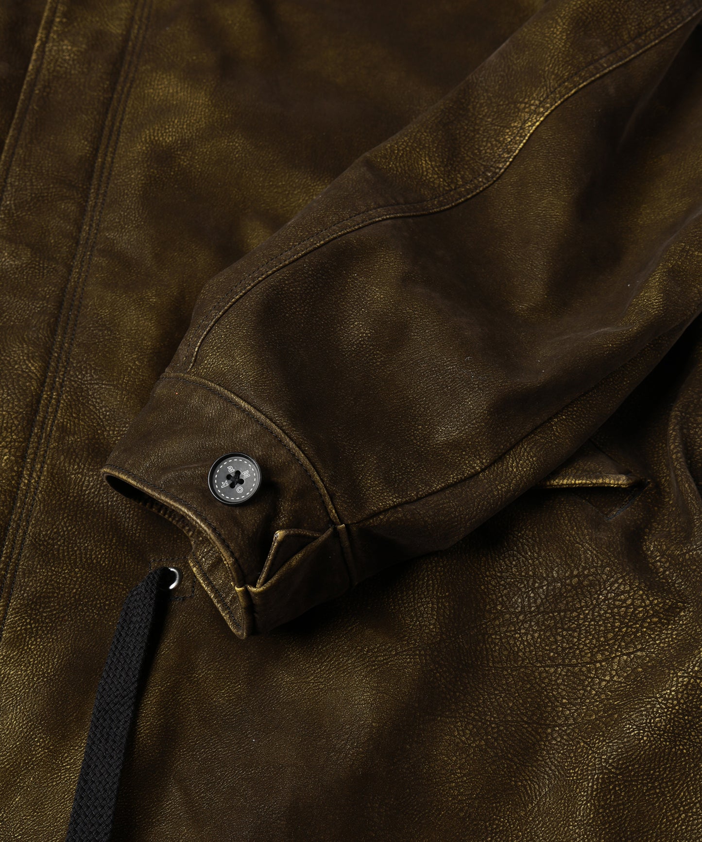 FLOCKING ECO LEATHER COAT
