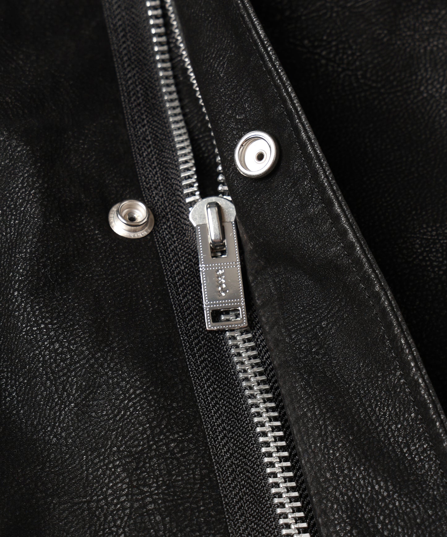 FLOCKING ECO LEATHER COAT
